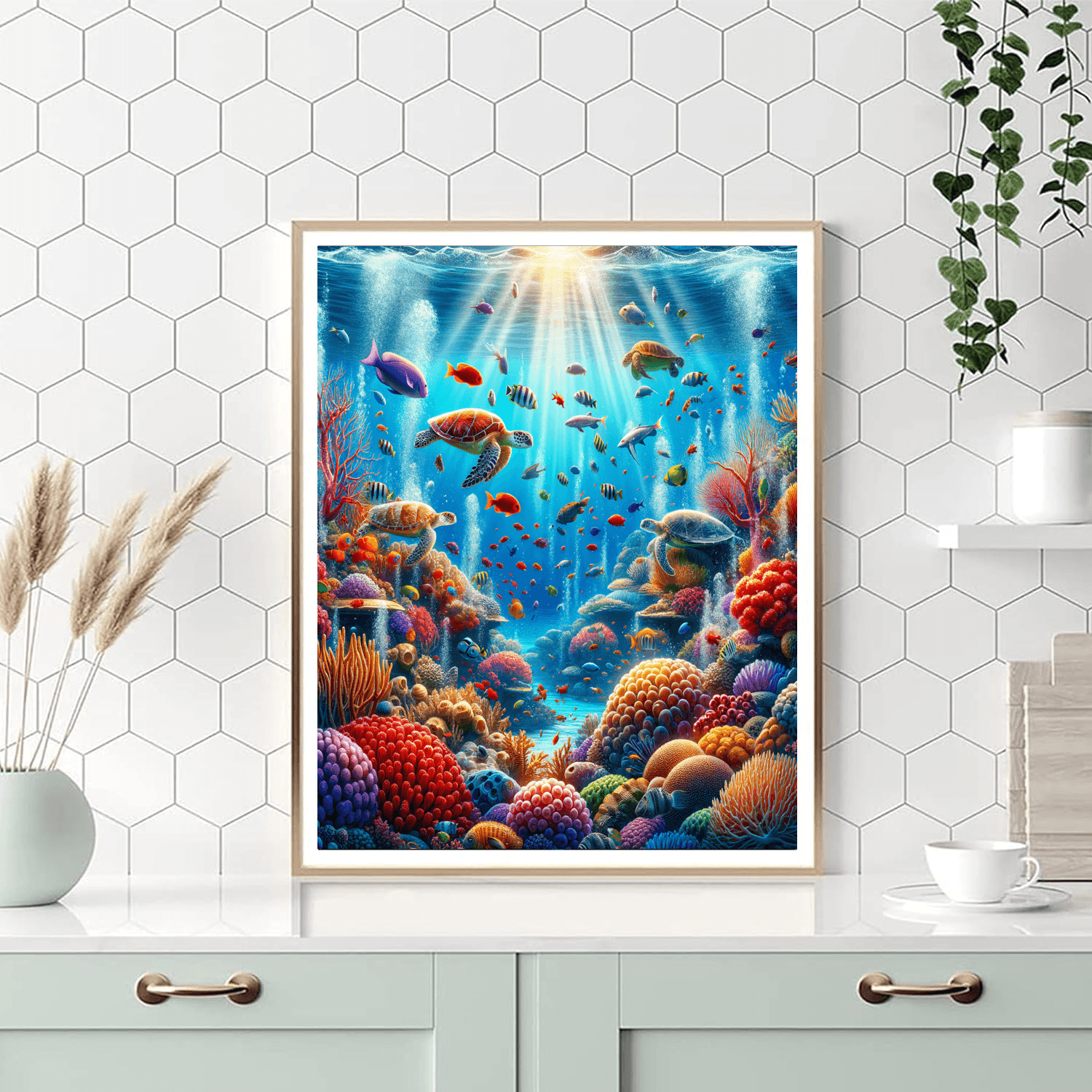 Underwater Coral Paradise - DIY Painting By Numbers Kit