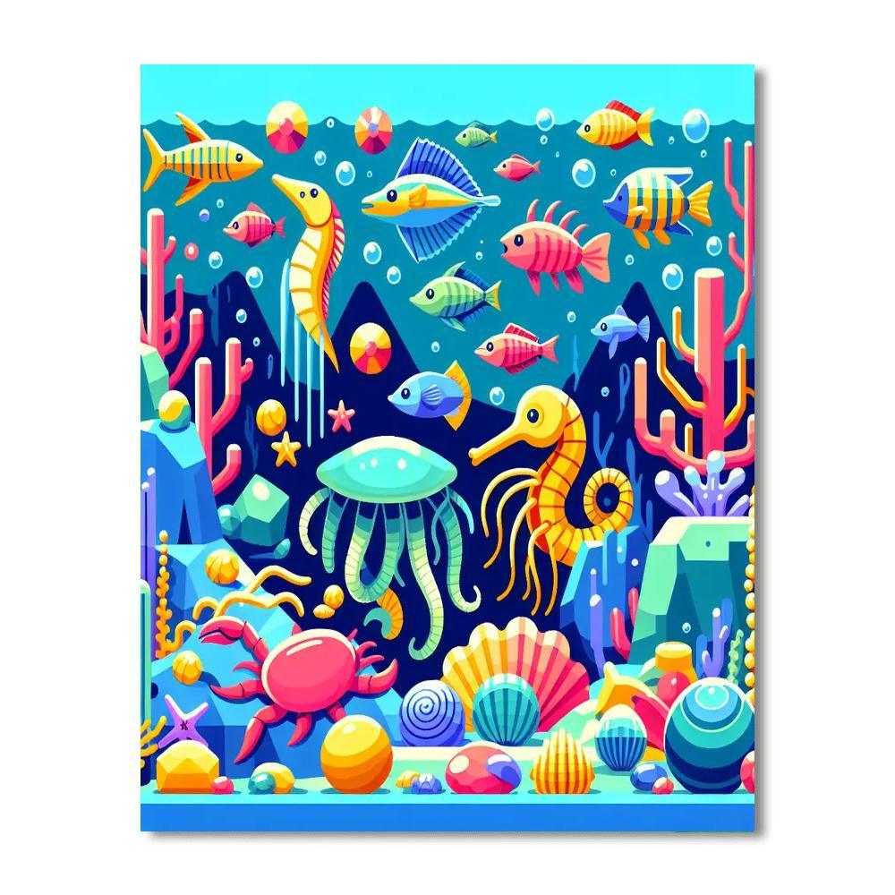Deep Sea Adventure Painting Number Kit
