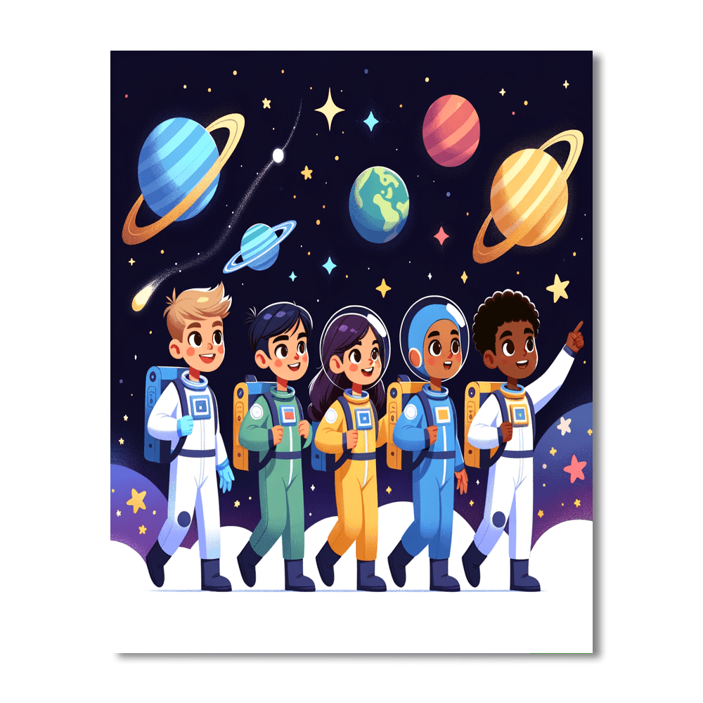 Space Explorers Club Paint By Color