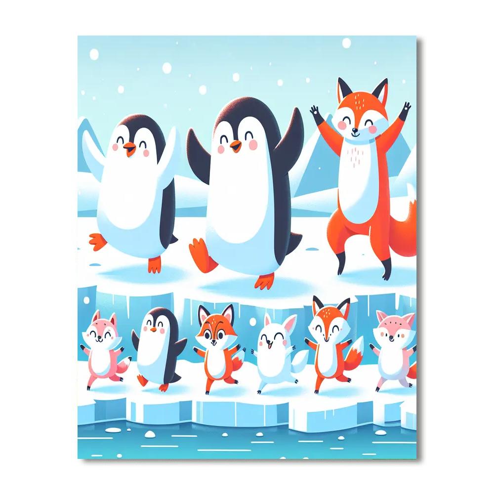 Polar Playmates Parade Painting By Numbers Kit