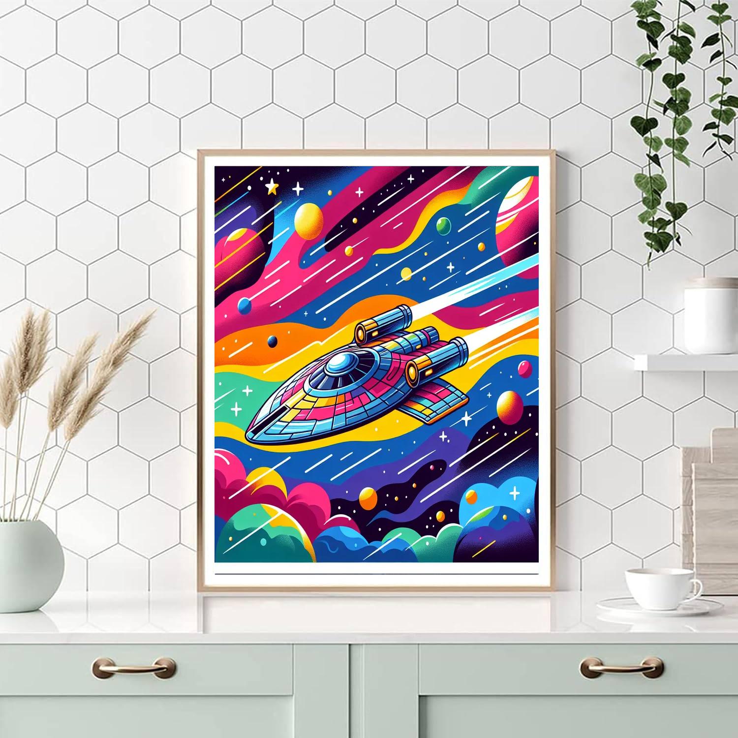 Galactic Galaxy Explorer Numbered Painting Kits