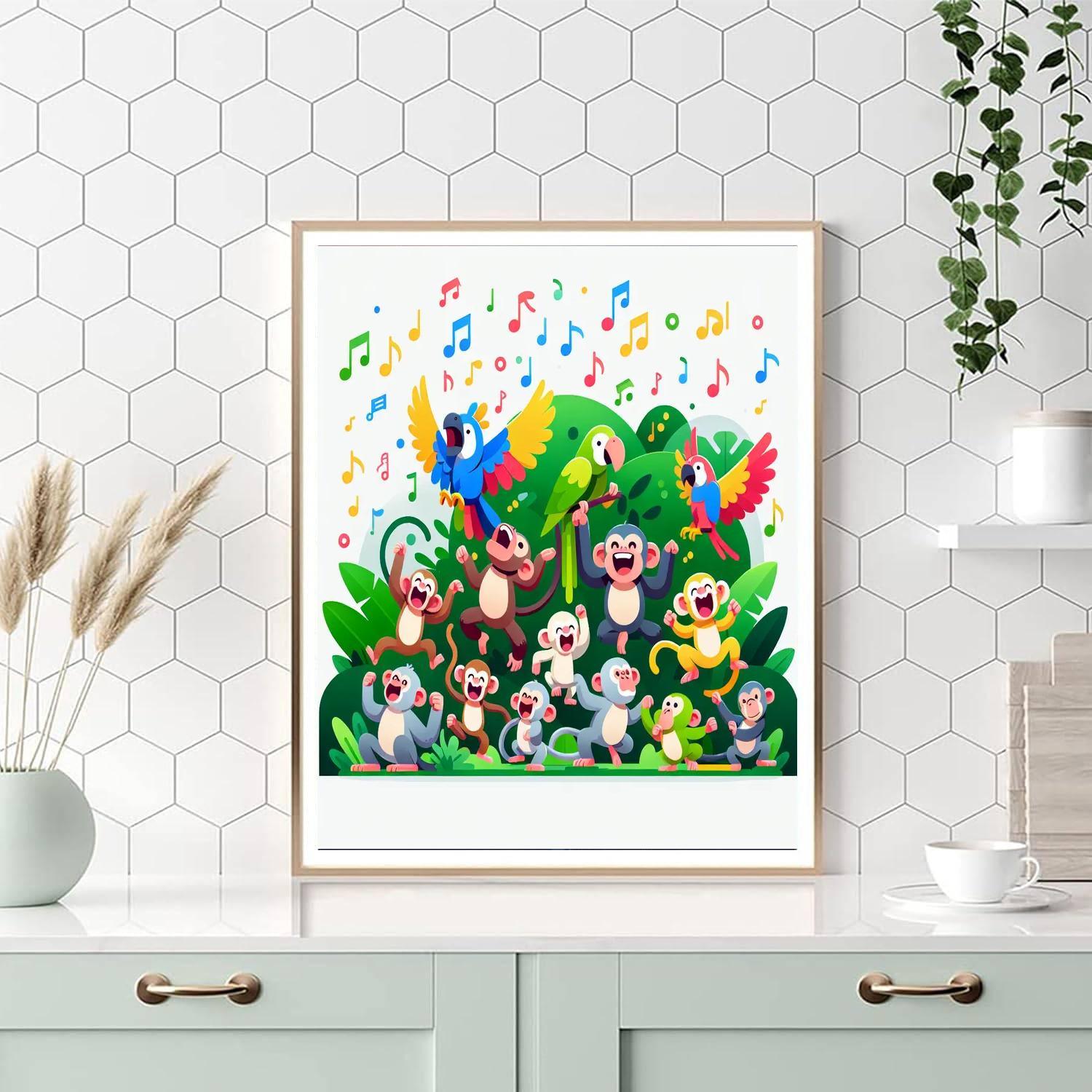 Joyous Jungle Beats Paint By Color