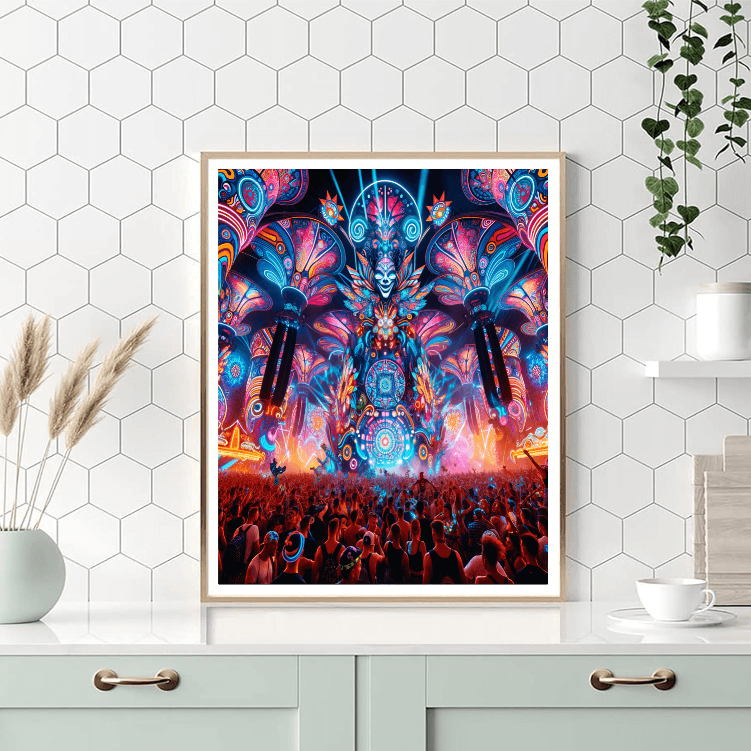 Electric Daisy Carnival Number Painting