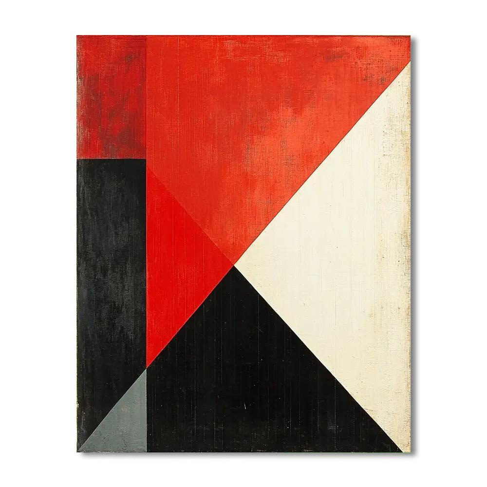 Kazimir Malevich Inspired Dissonant Harmony  Painting Number Kit