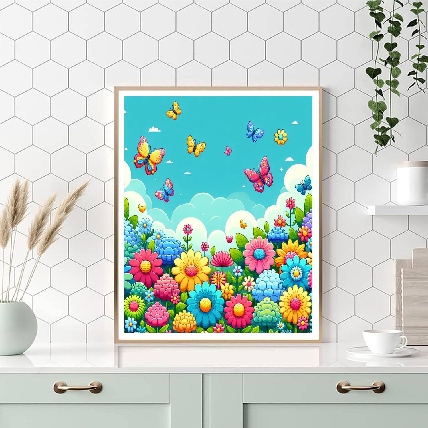 Rainbow Garden Celebration Paint By Color