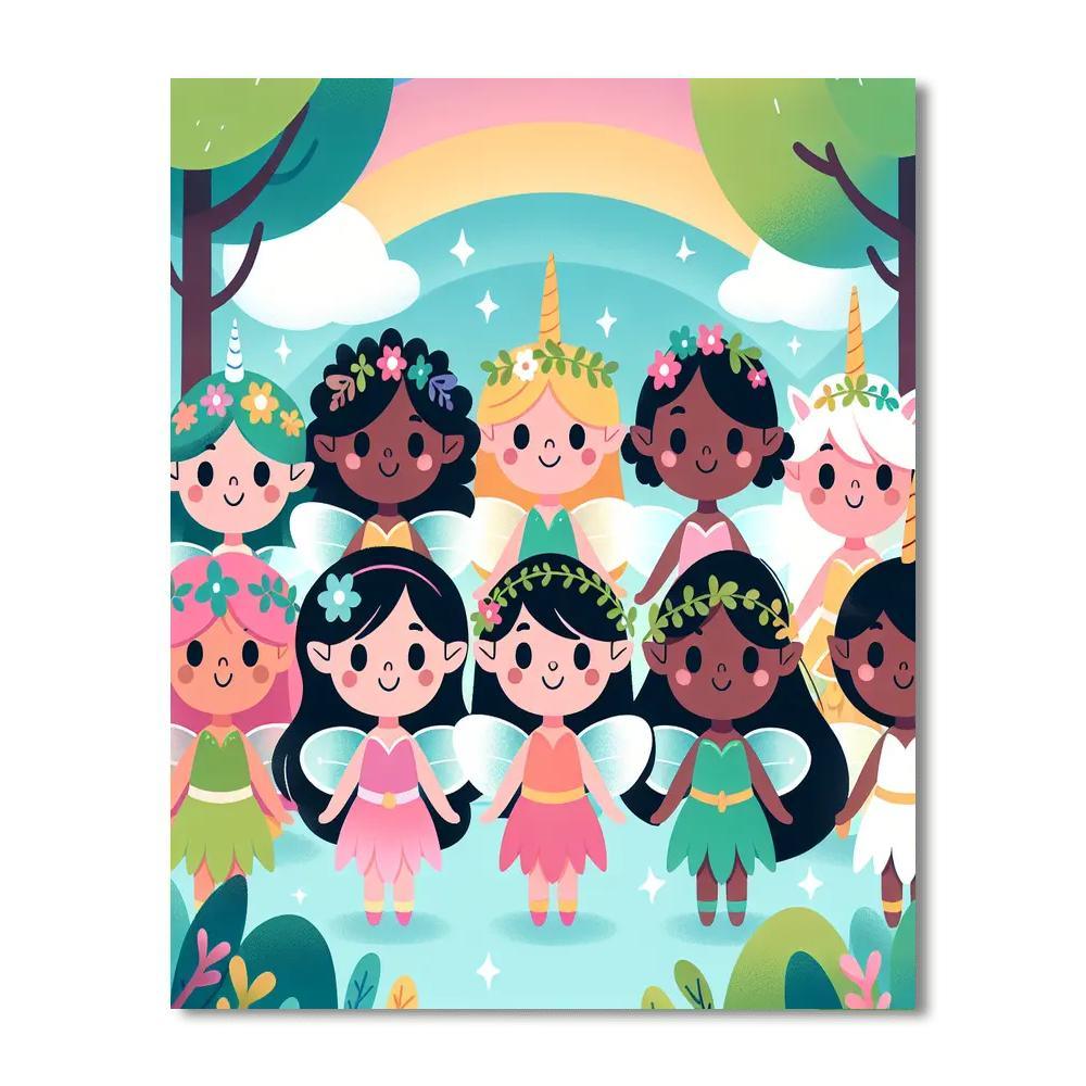 Fairy Tale Magic Forest Paint By Numbers Art