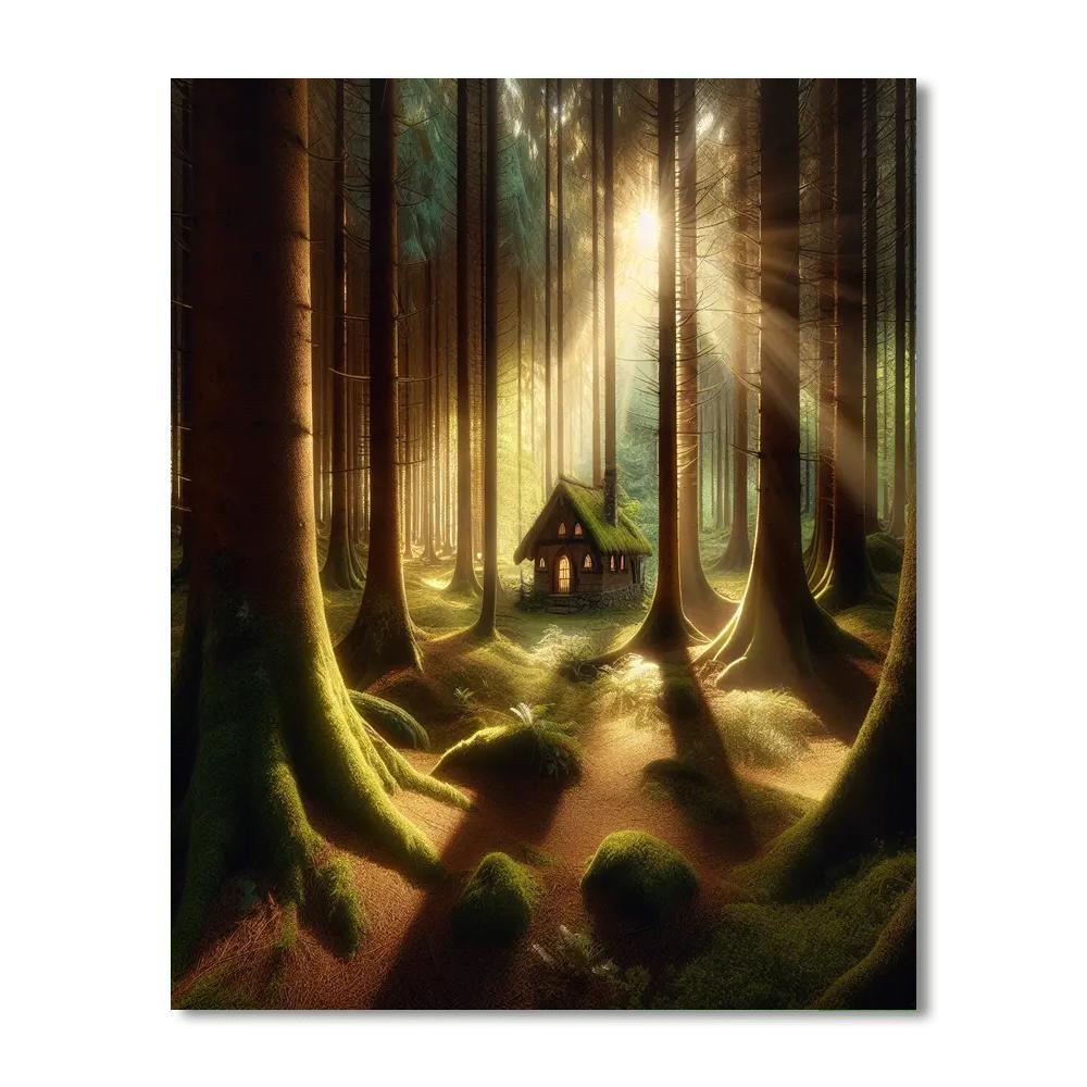 Enchanting Forest Hideaway Paint By Numbers