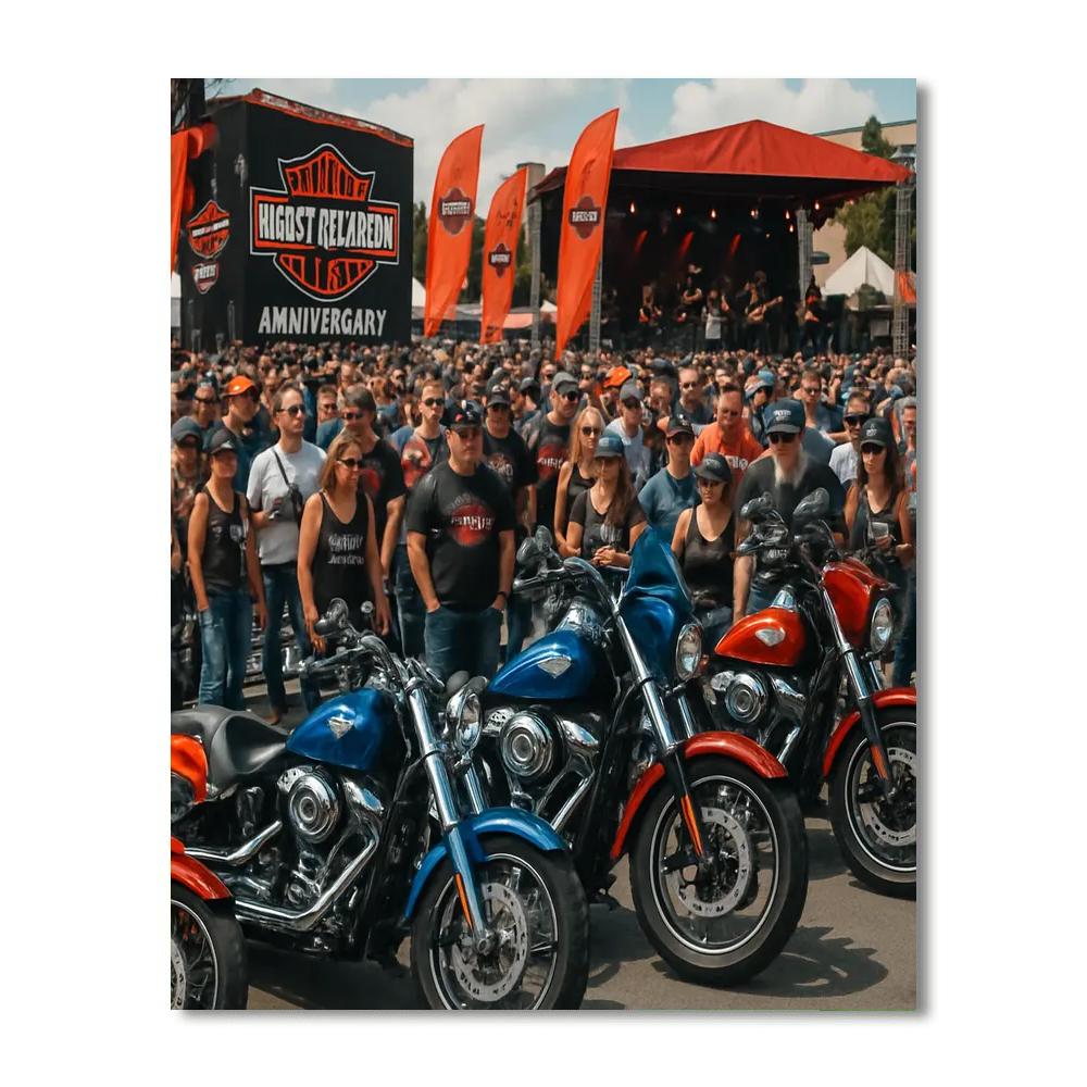 Harley-davidson 115th Anniversary - Usa Numbered Painting Kits