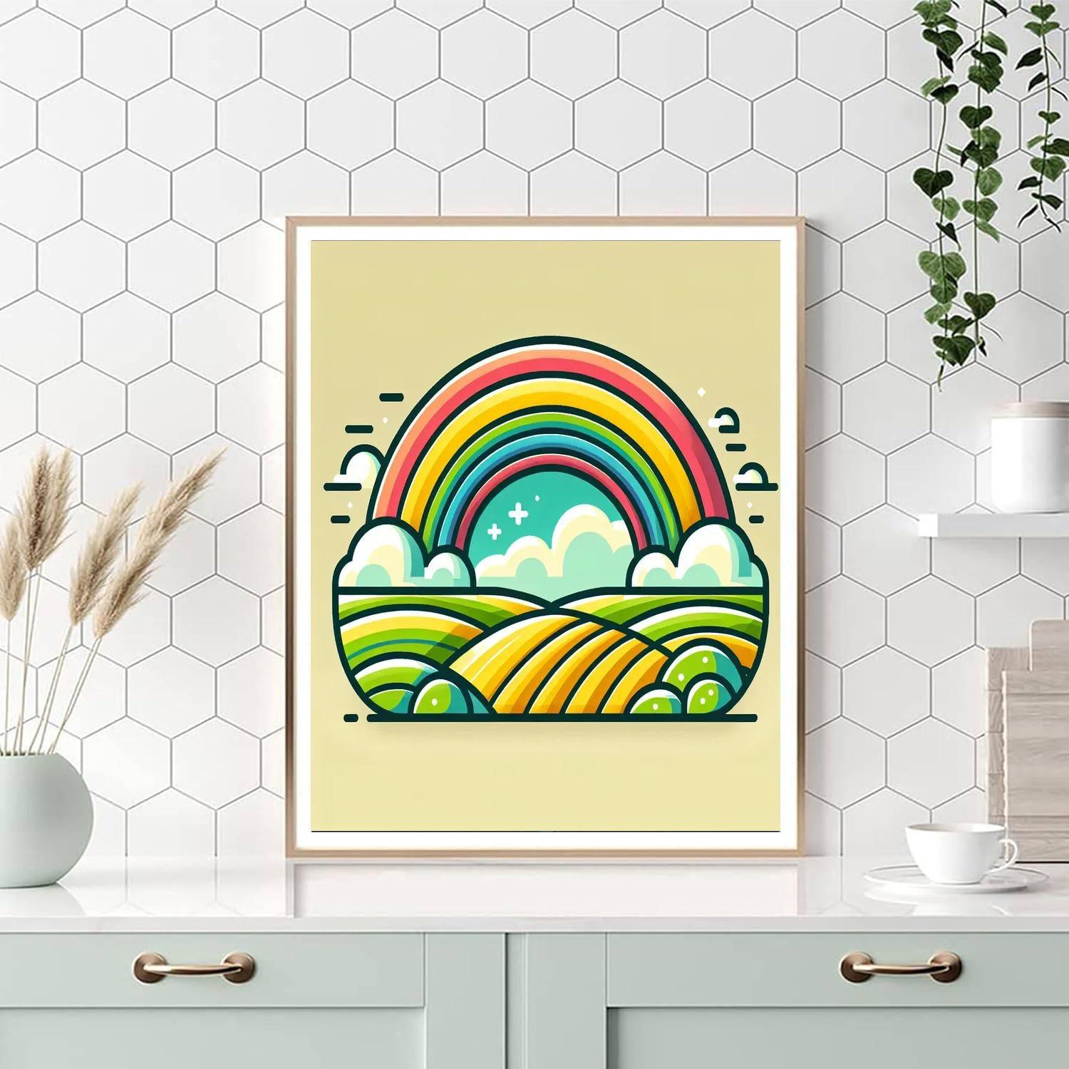 Rainbow Dream Paint By Numbers Art