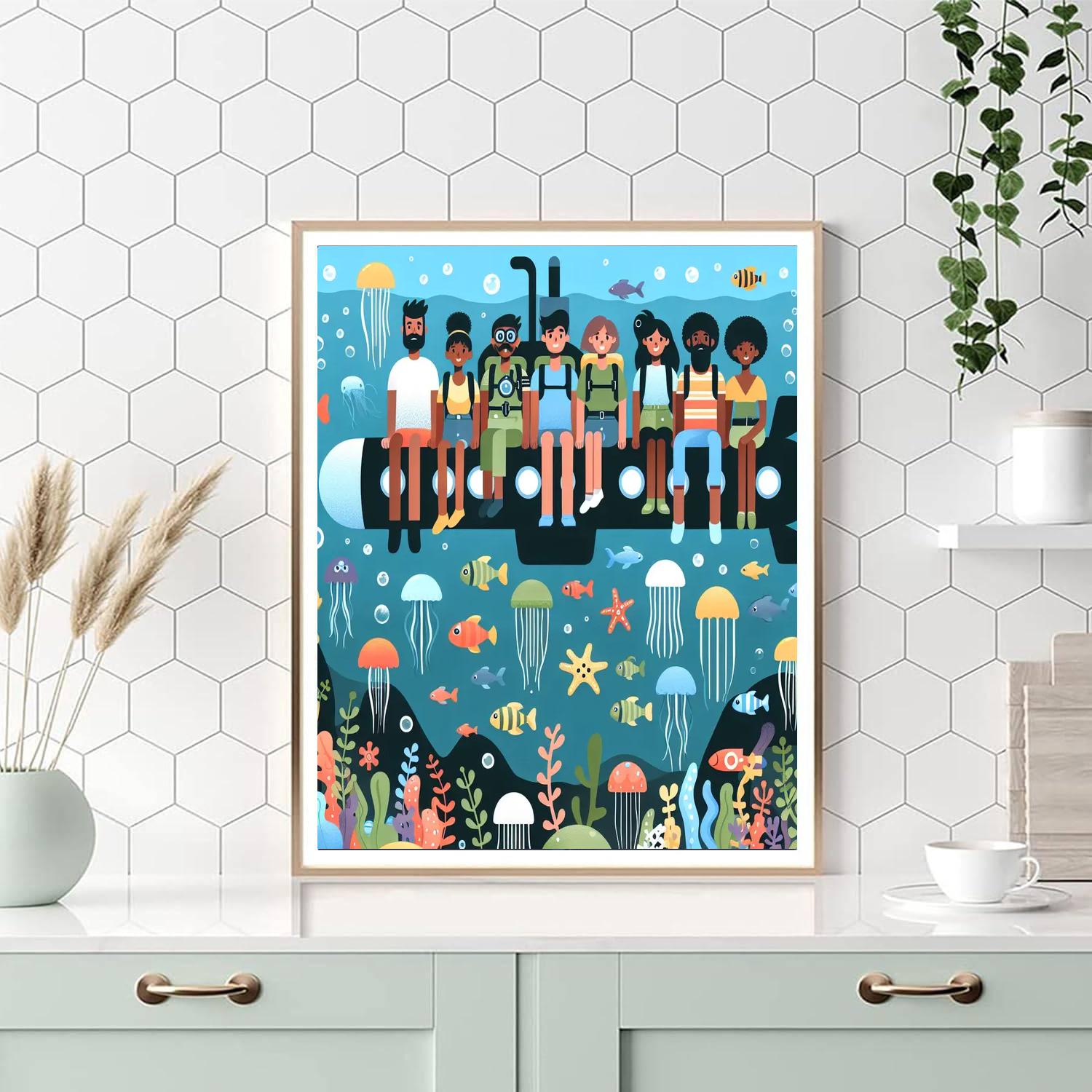 Undersea Mystery Explorers Numbered Painting Kits