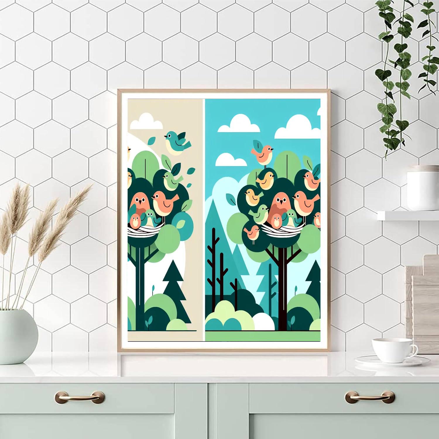 Nature's Nest Numbered Painting Kits