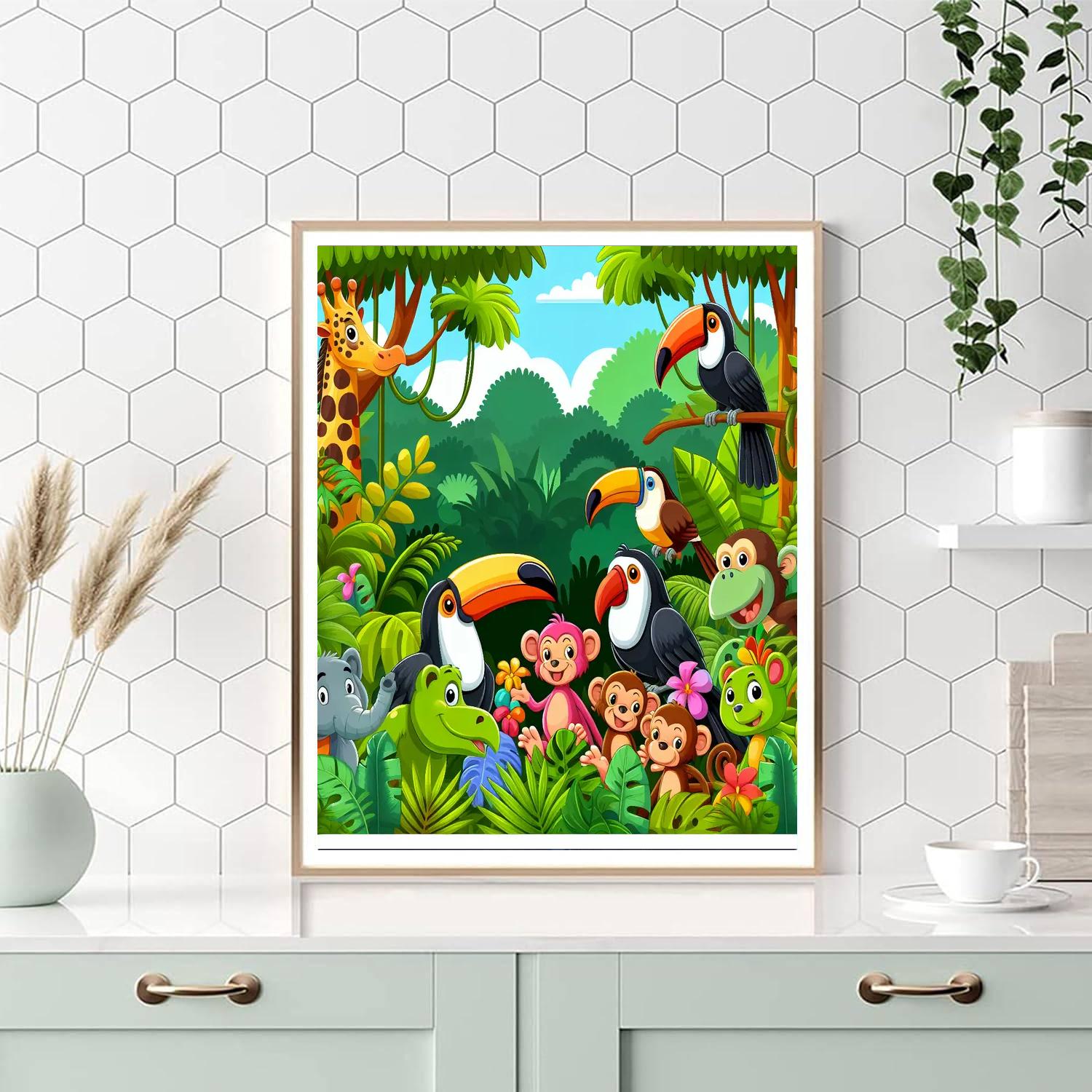 Rainforest Revelations Number Painting