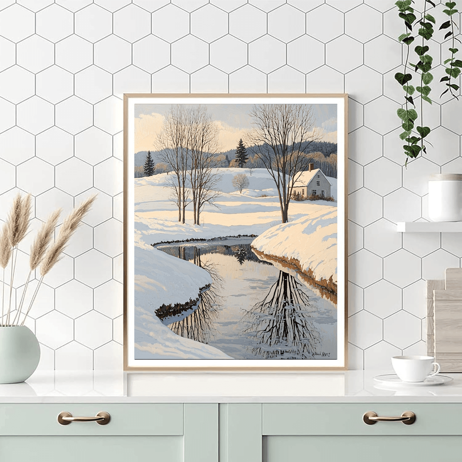 Andrew Wyeth Inspired Winter's Whisper  Paint By Numbers Art