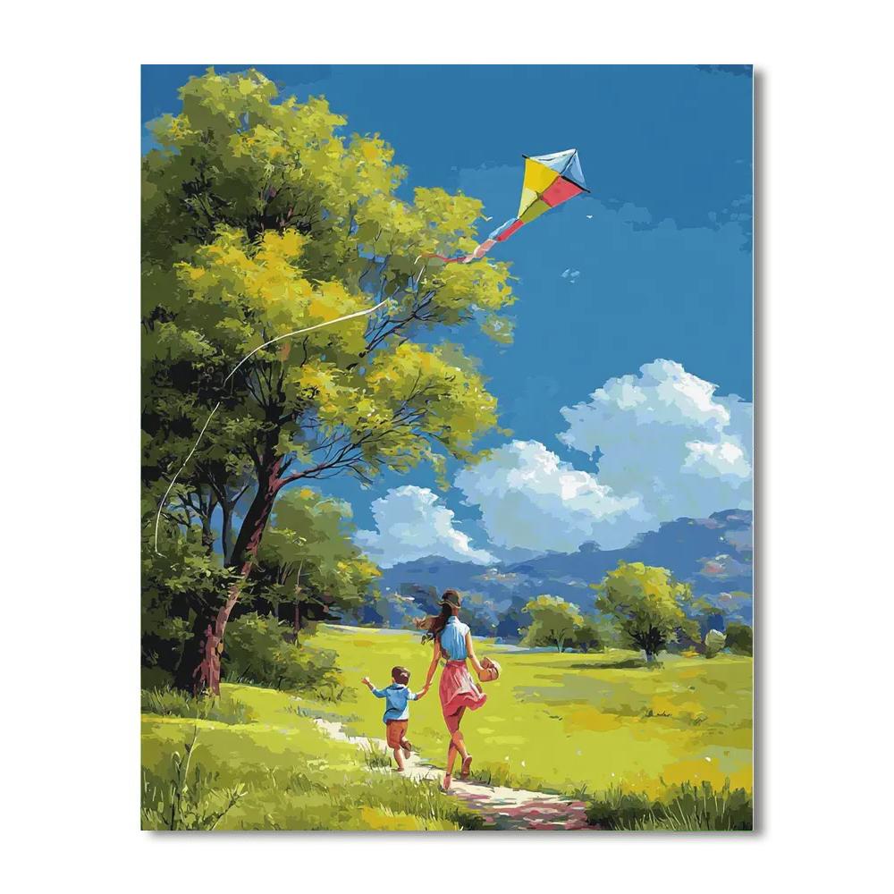 Spring Adventures Together Paint By Numbers Art
