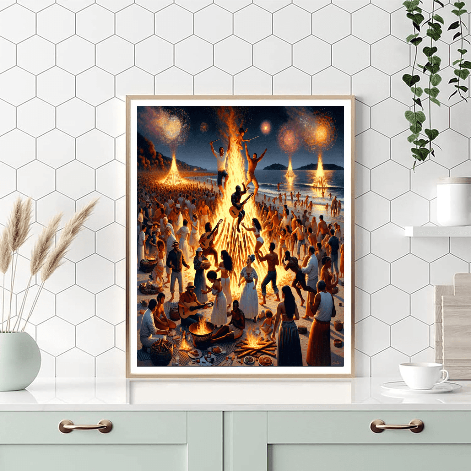 Fiesta De San Juan - Spain Paint By Numbers Kits