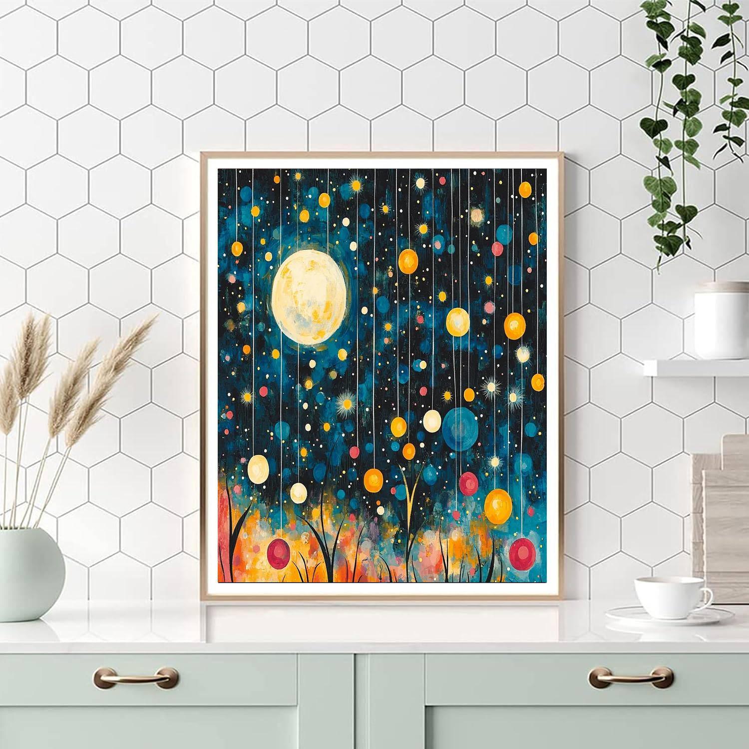 Joan Miró Inspired Cosmic Whirlwind Of Wonder  Paint By Color