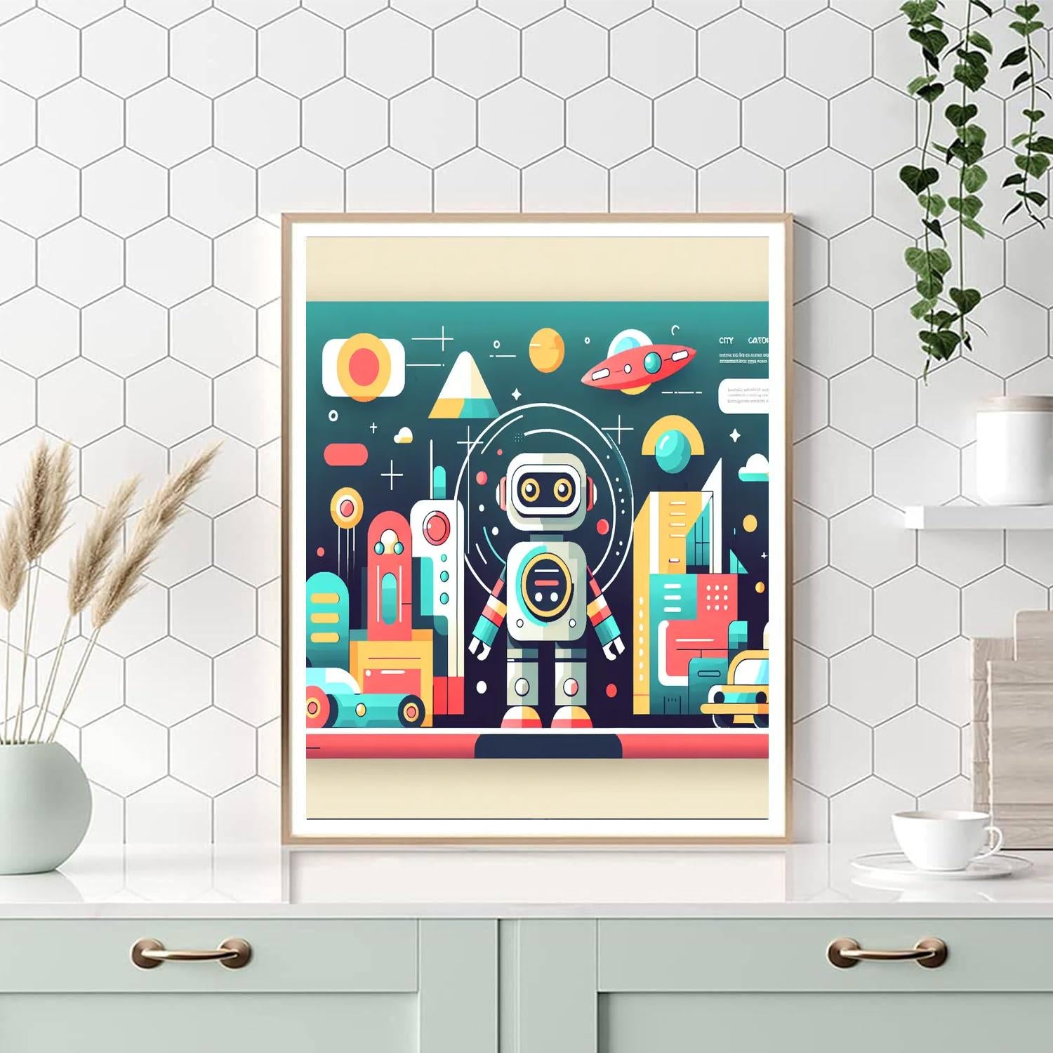 Robot Tech Quest Painting By Numbers Kit