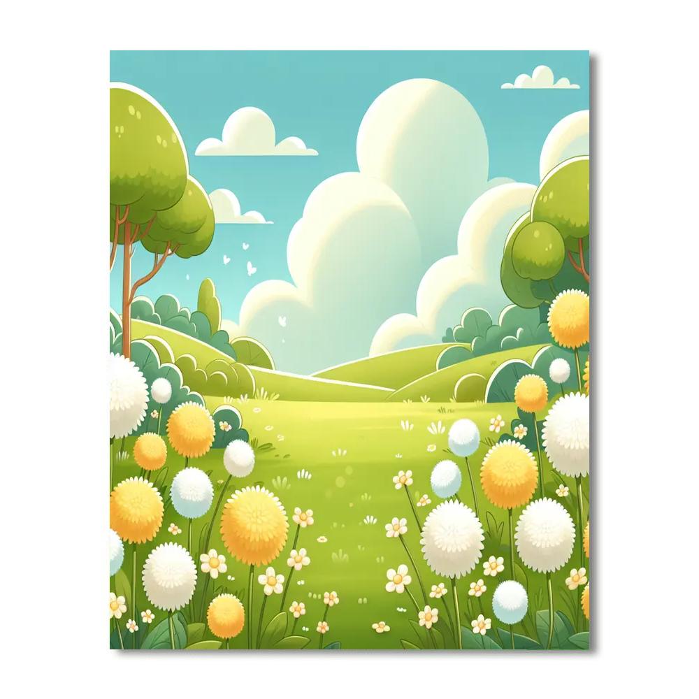Dreamy Dandelions Paint By Numbers Art