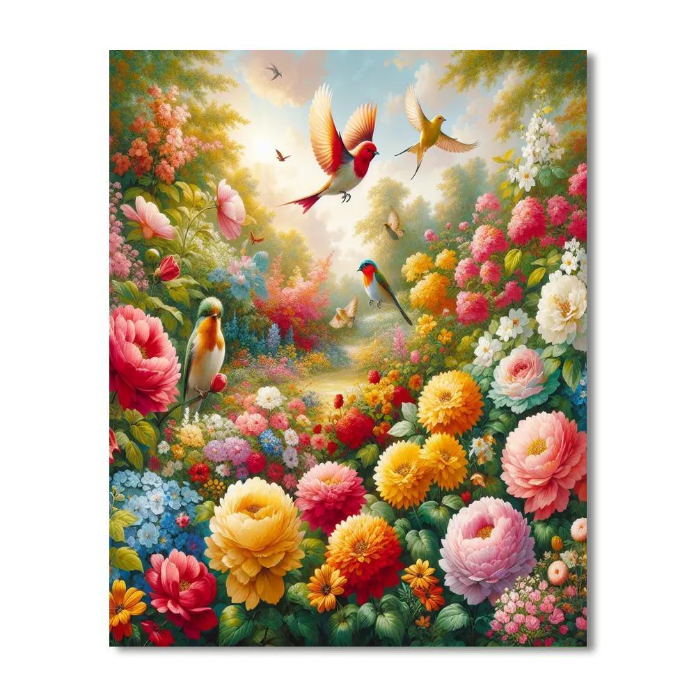 Birdsong In Spring Paint By Number