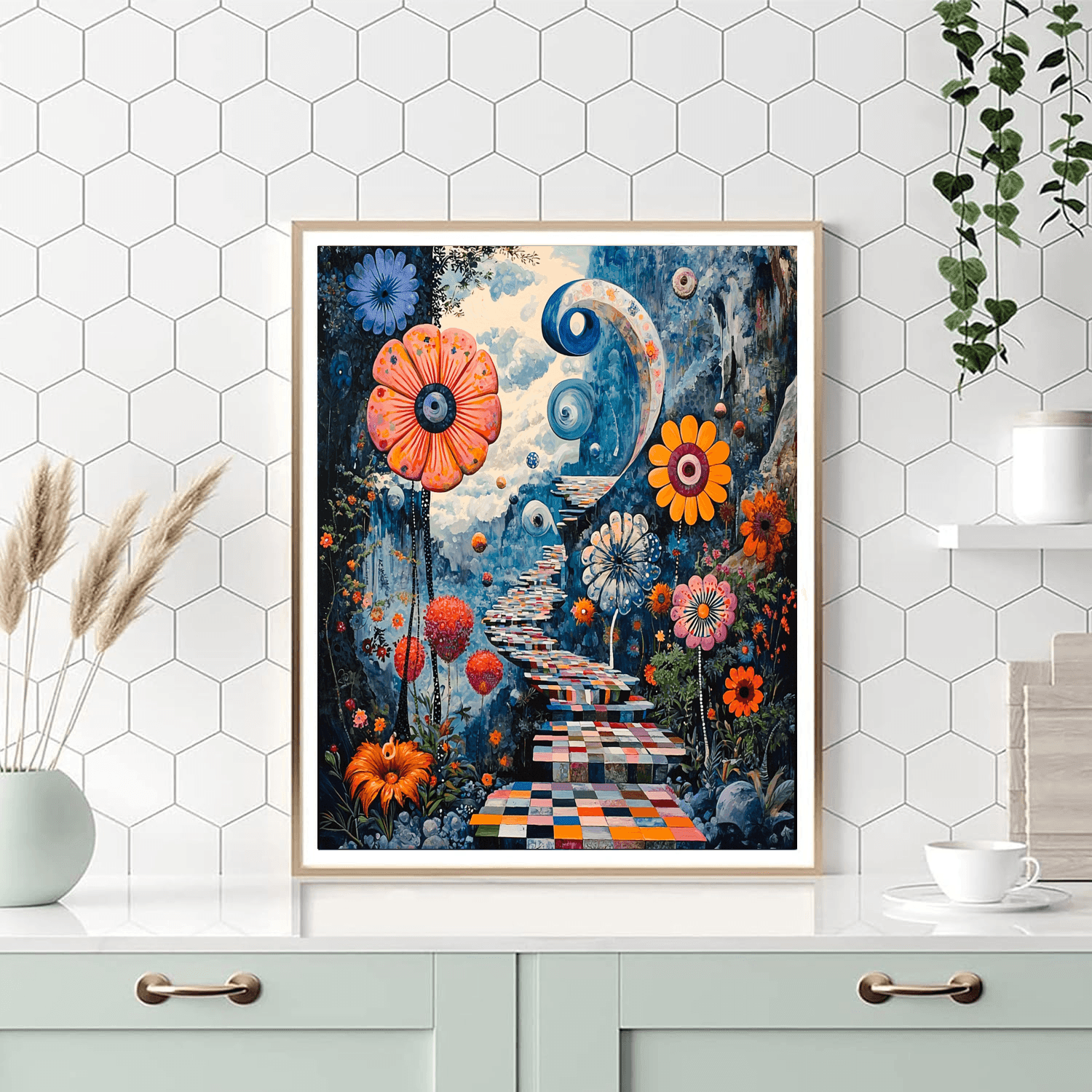 Salvador Dalí Inspired Surreal Floral Wonderland  Paint By Numbers Kits