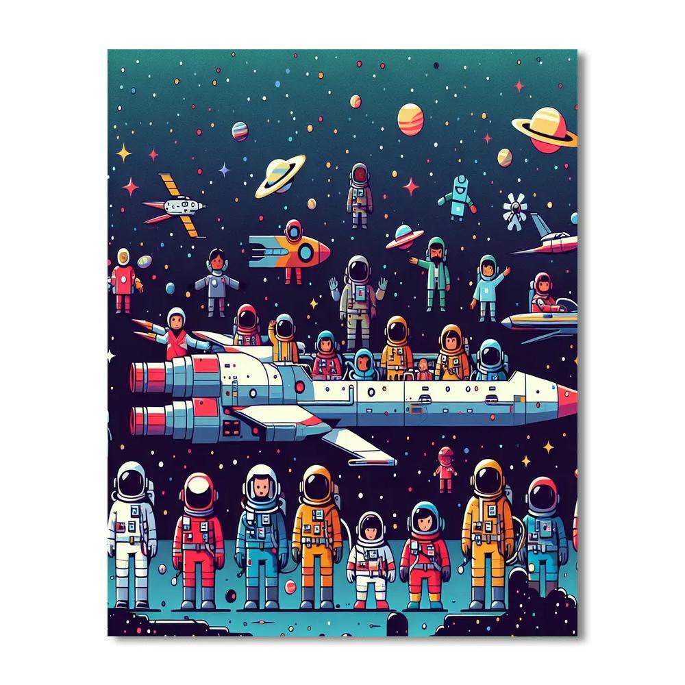 Cosmic Galaxy Quest Painting By Numbers Kit
