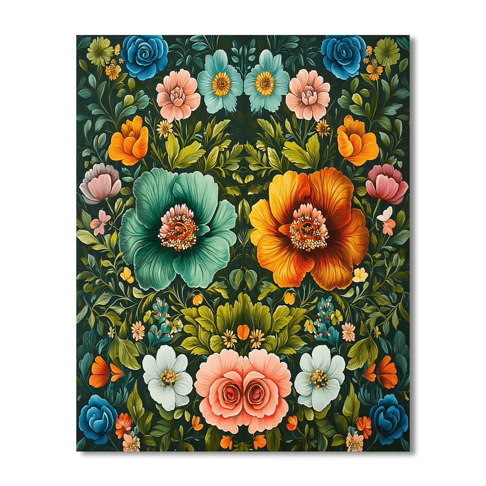 Frida Kahlo Inspired Frida's Mystical Flora  Painting By Numbers Kit