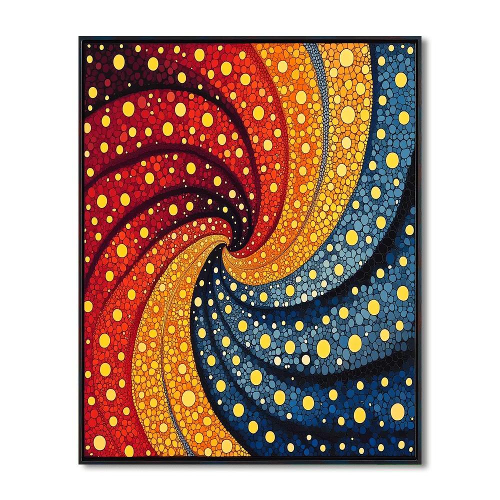 Yayoi Kusama Inspired Fractal Universe Of Colors  Paint By Number