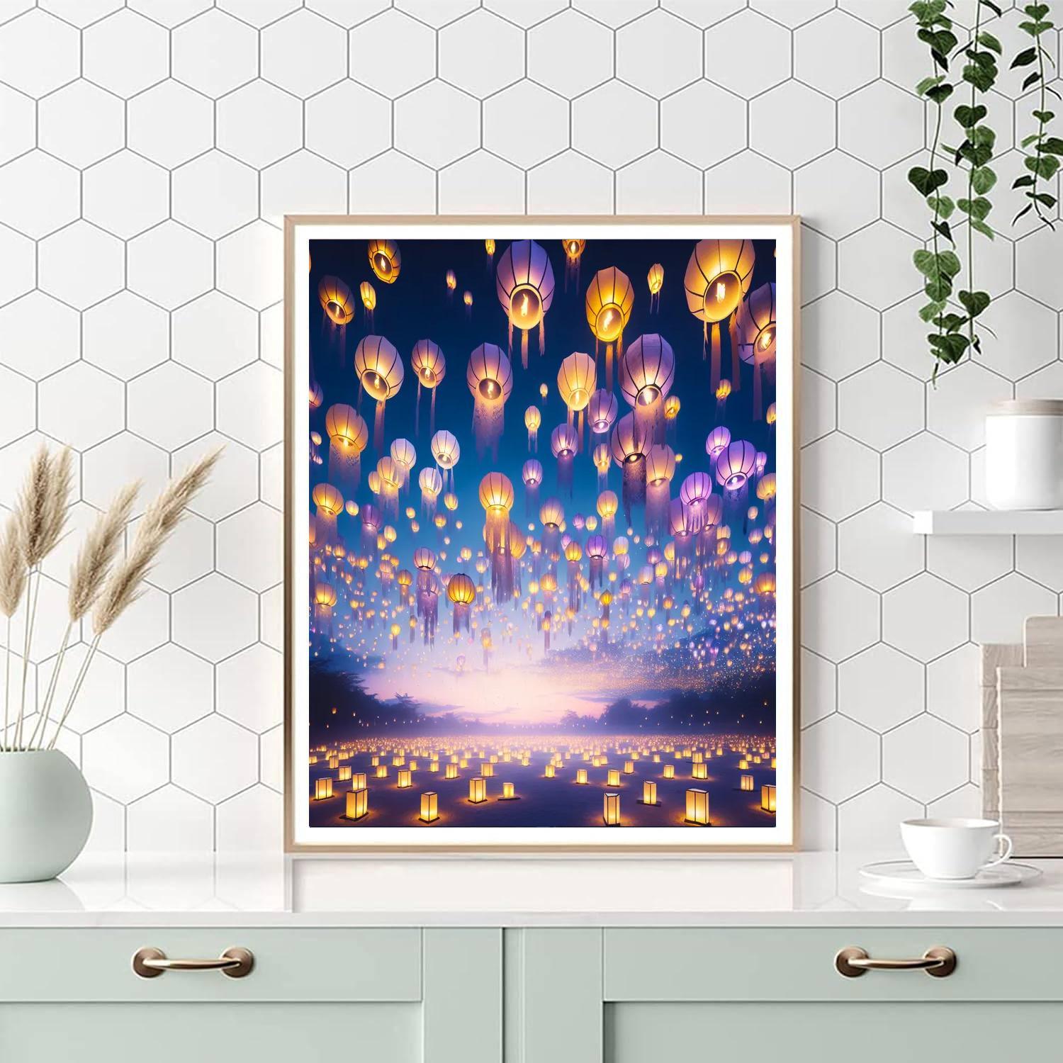 Tangled Nightlights Paint By Numbers Art