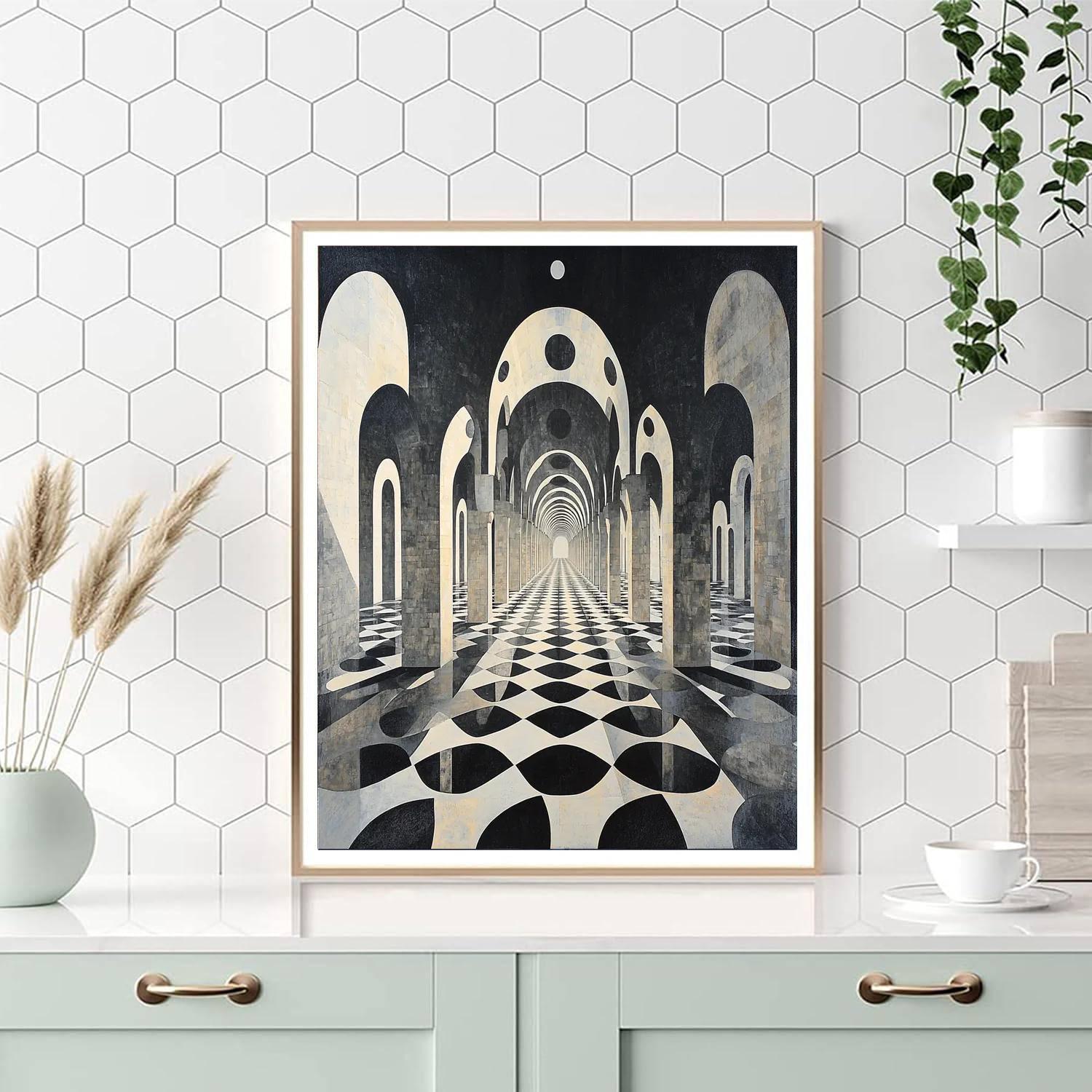 M.C. Escher Inspired Patterns Of Reflection  Paint By Numbers