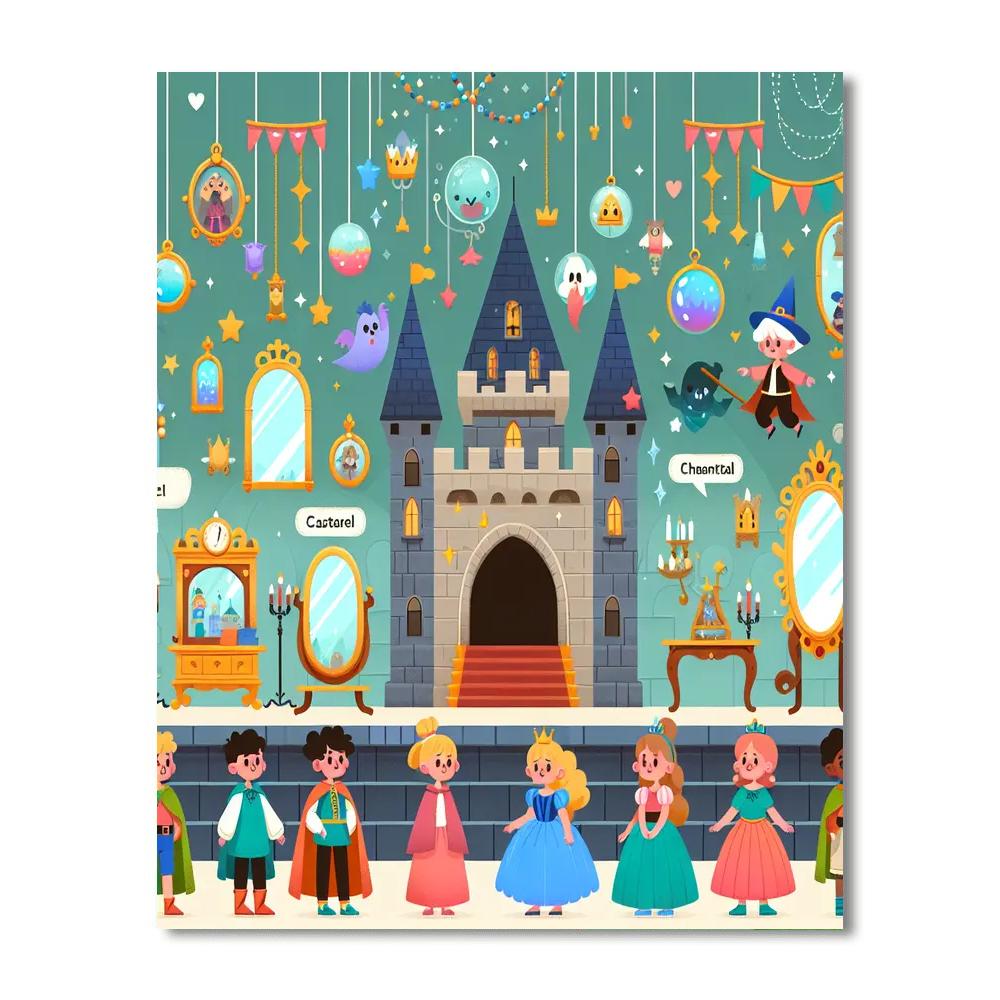 Fantasy Quest Castle Paint By Number
