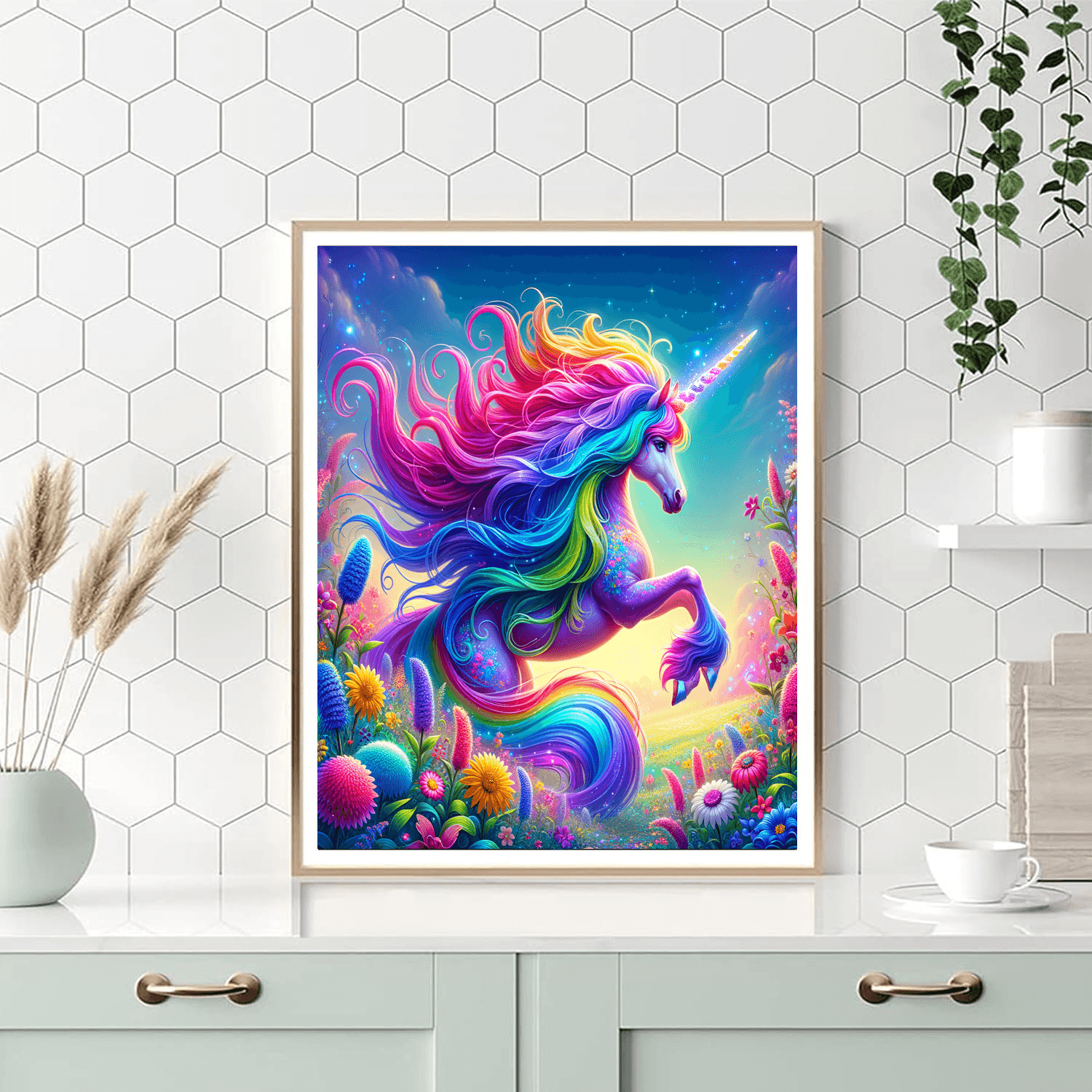 Rainbow Unicorn - DIY Painting By Numbers Kit