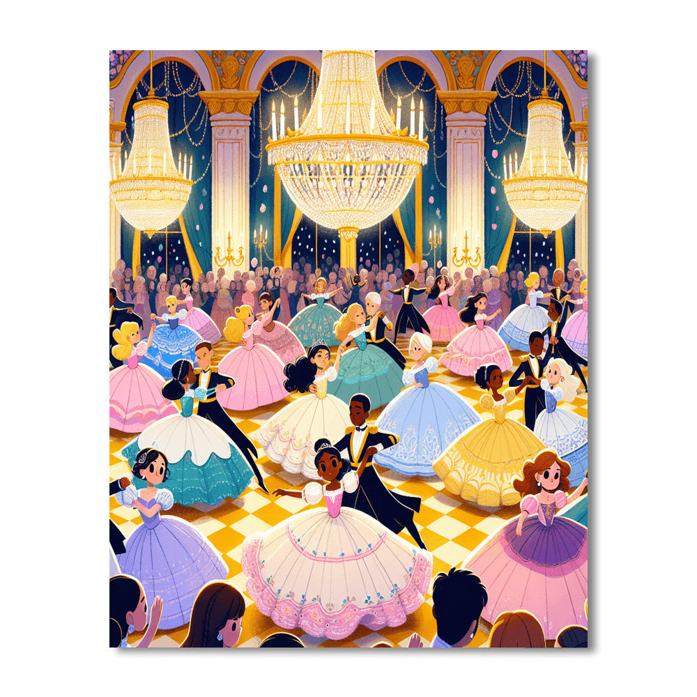 Royal Princess Ball Paint By Numbers Kits