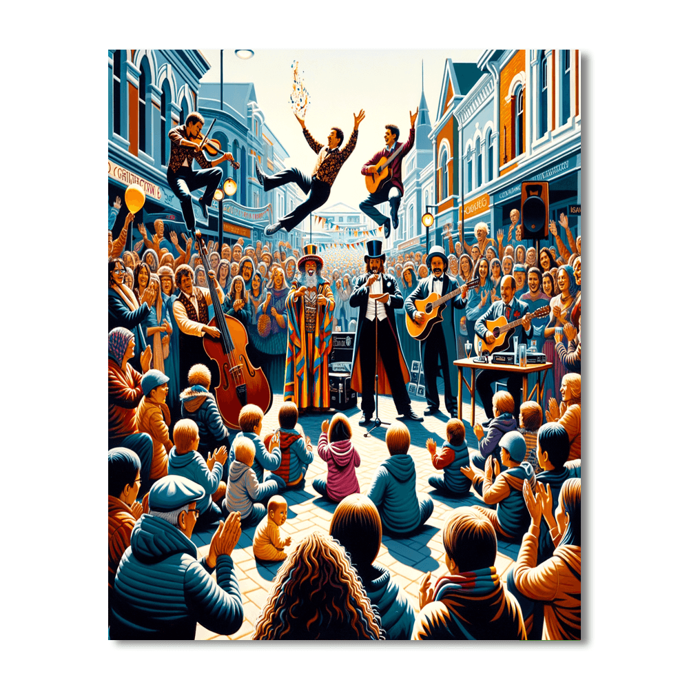 World Buskers Festival - New Zealand Number Painting