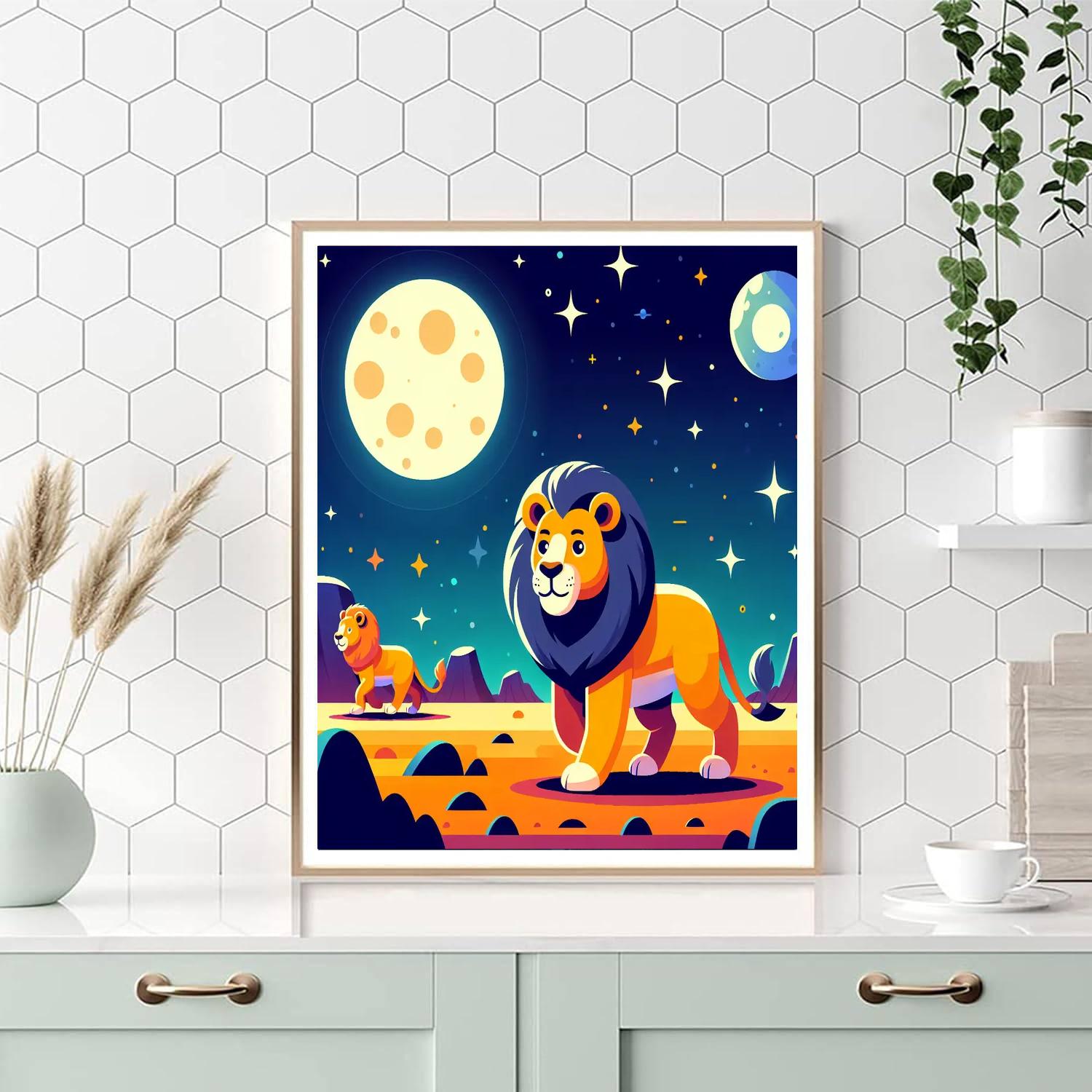 Lunar Lion Legends Numbered Painting Kits