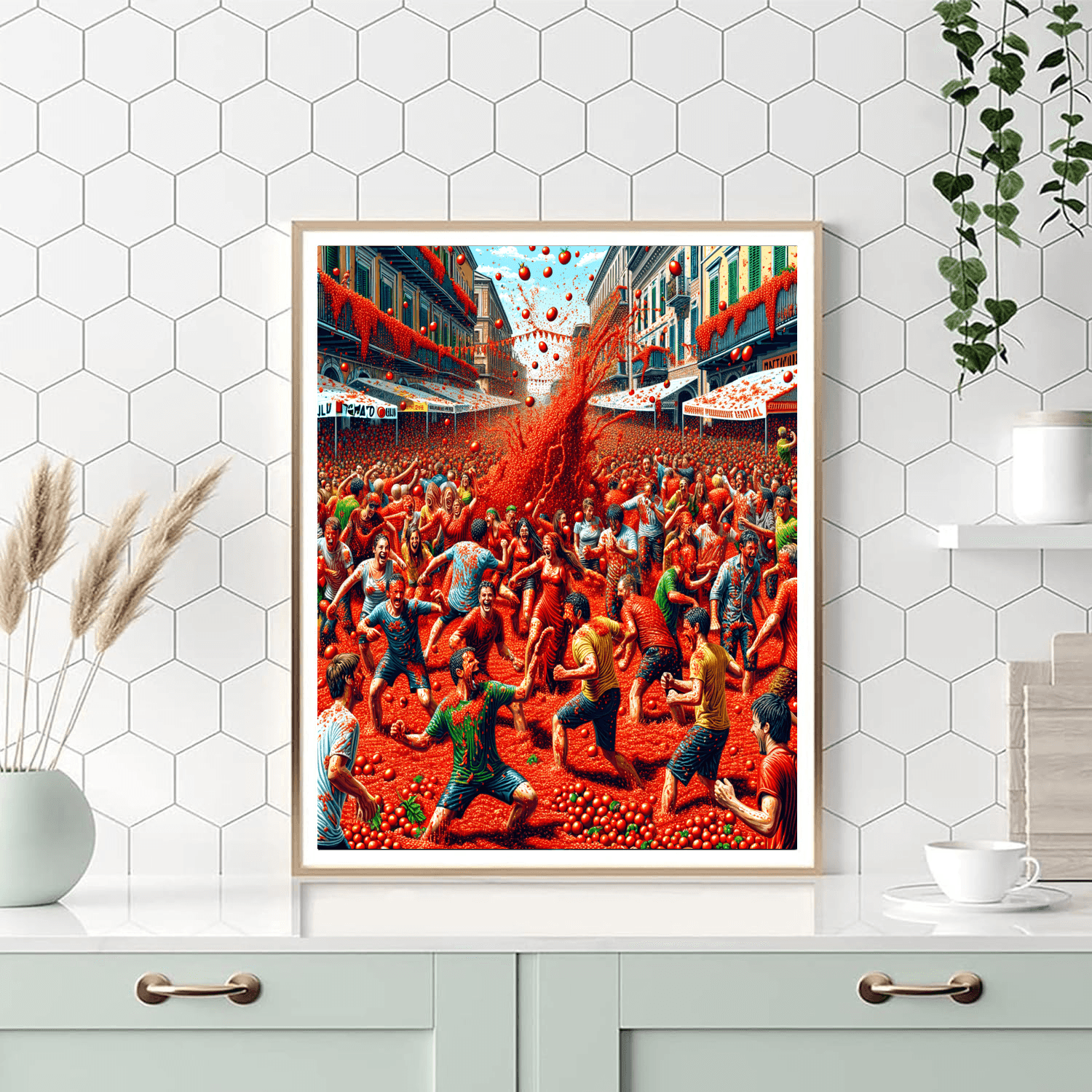 The Tomato Festival DIY Paint By Numbers