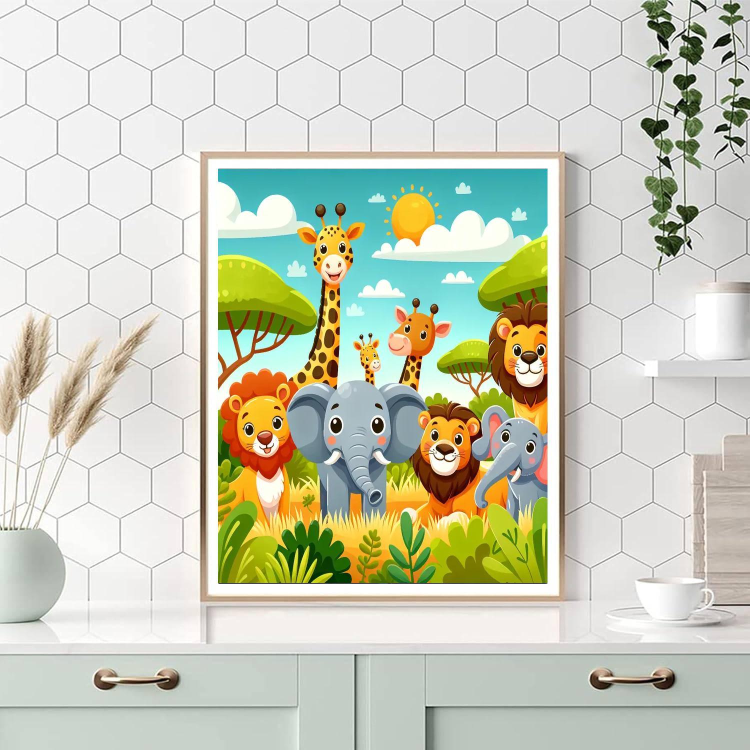Exciting Safari Adventure Paint By Numbers