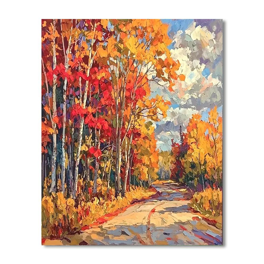 Paul Cézanne Inspired Autumn's Whimsy  Paint By Numbers Art