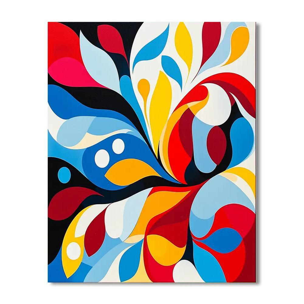 Joan Miró Inspired Abstract Encounters Of Nature  Numbered Painting Kits