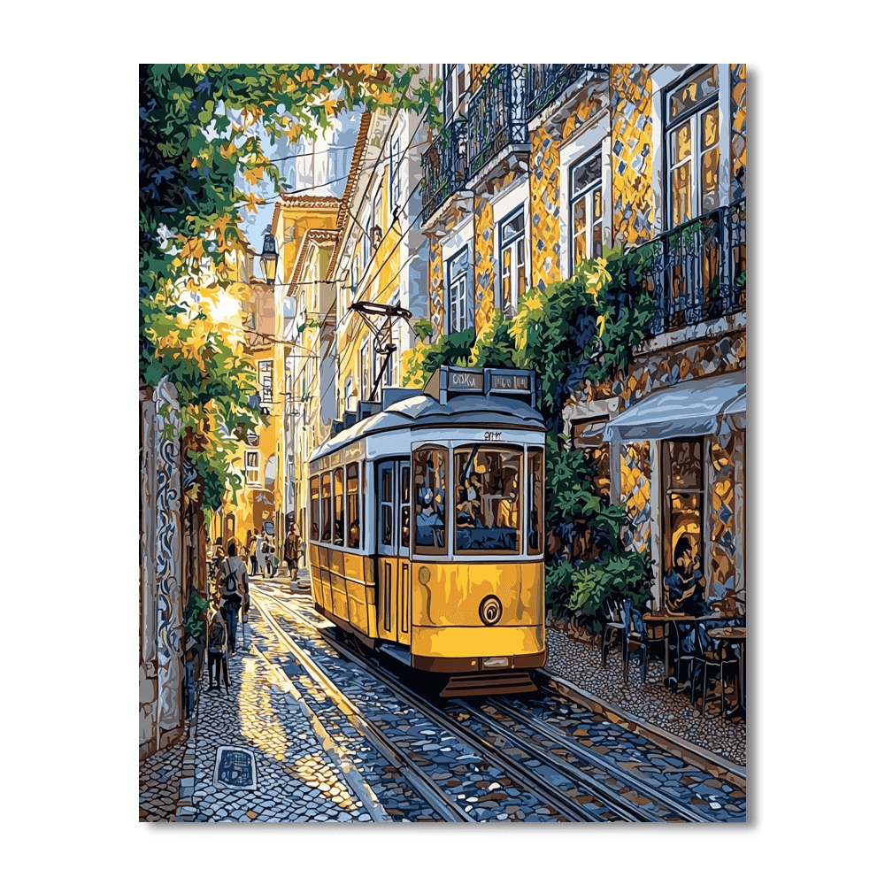 Lisbon's Tram 28 Paint By Numbers Kits