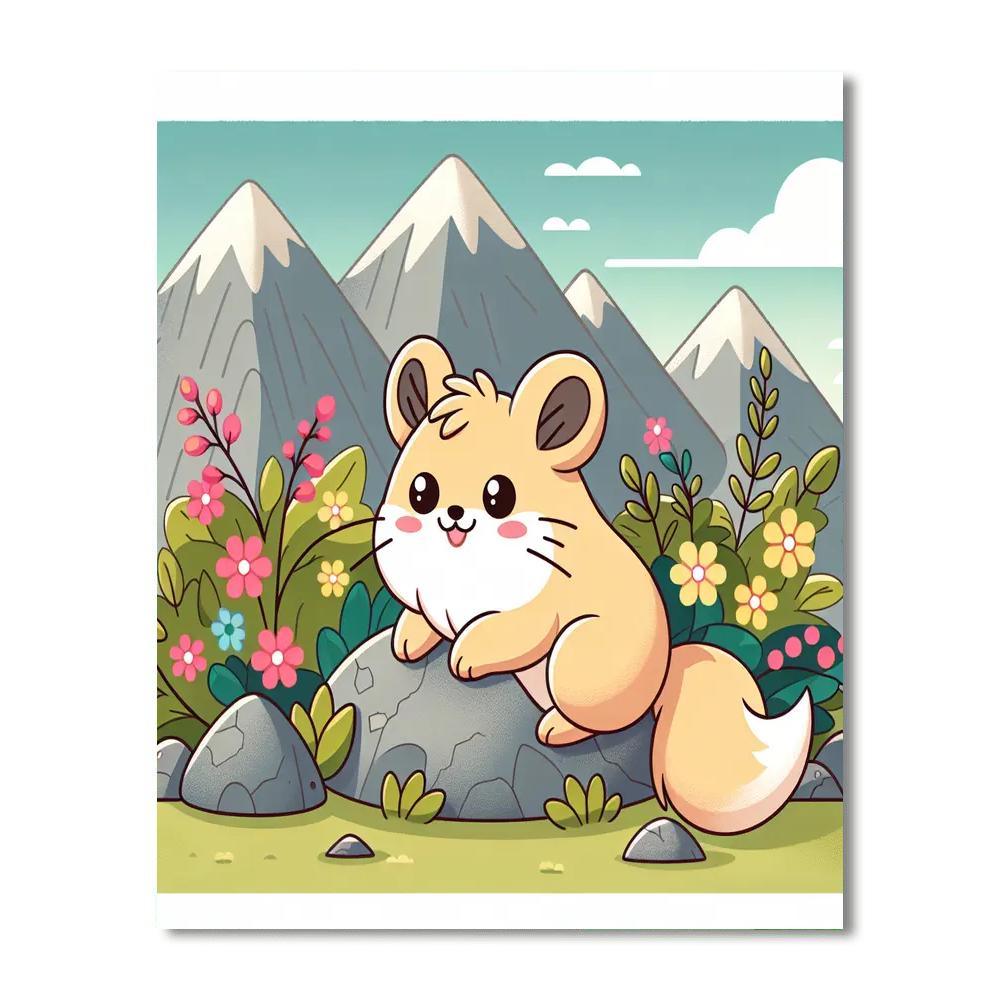 Purring Pika Paint By Numbers Kits