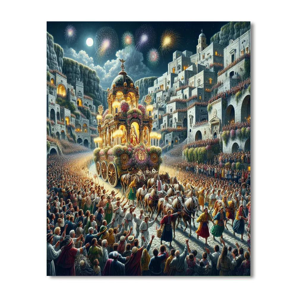 Festa Della Madonna Bruna - Matera, Italy DIY Paint By Numbers