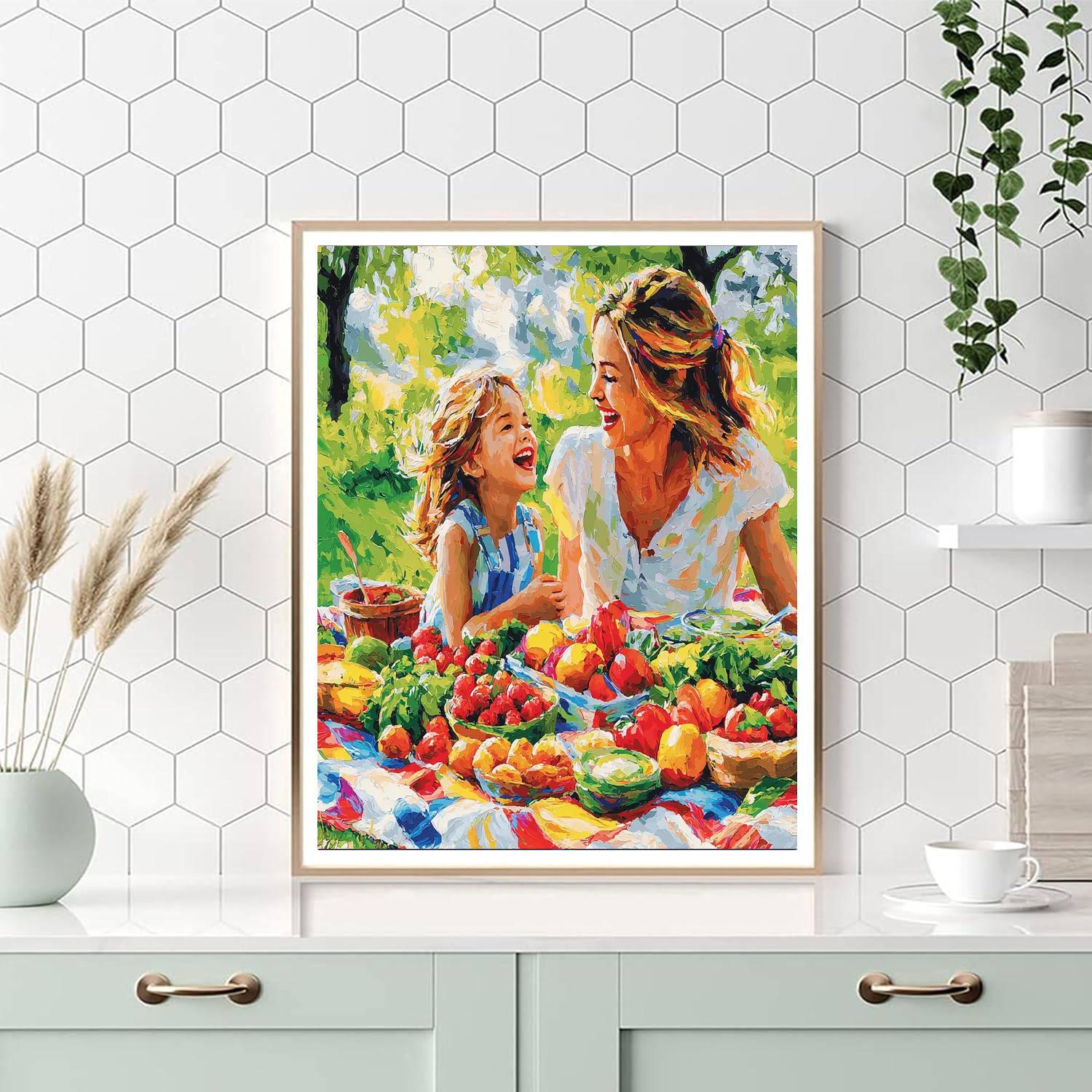 Summer Picnic Paint By Numbers