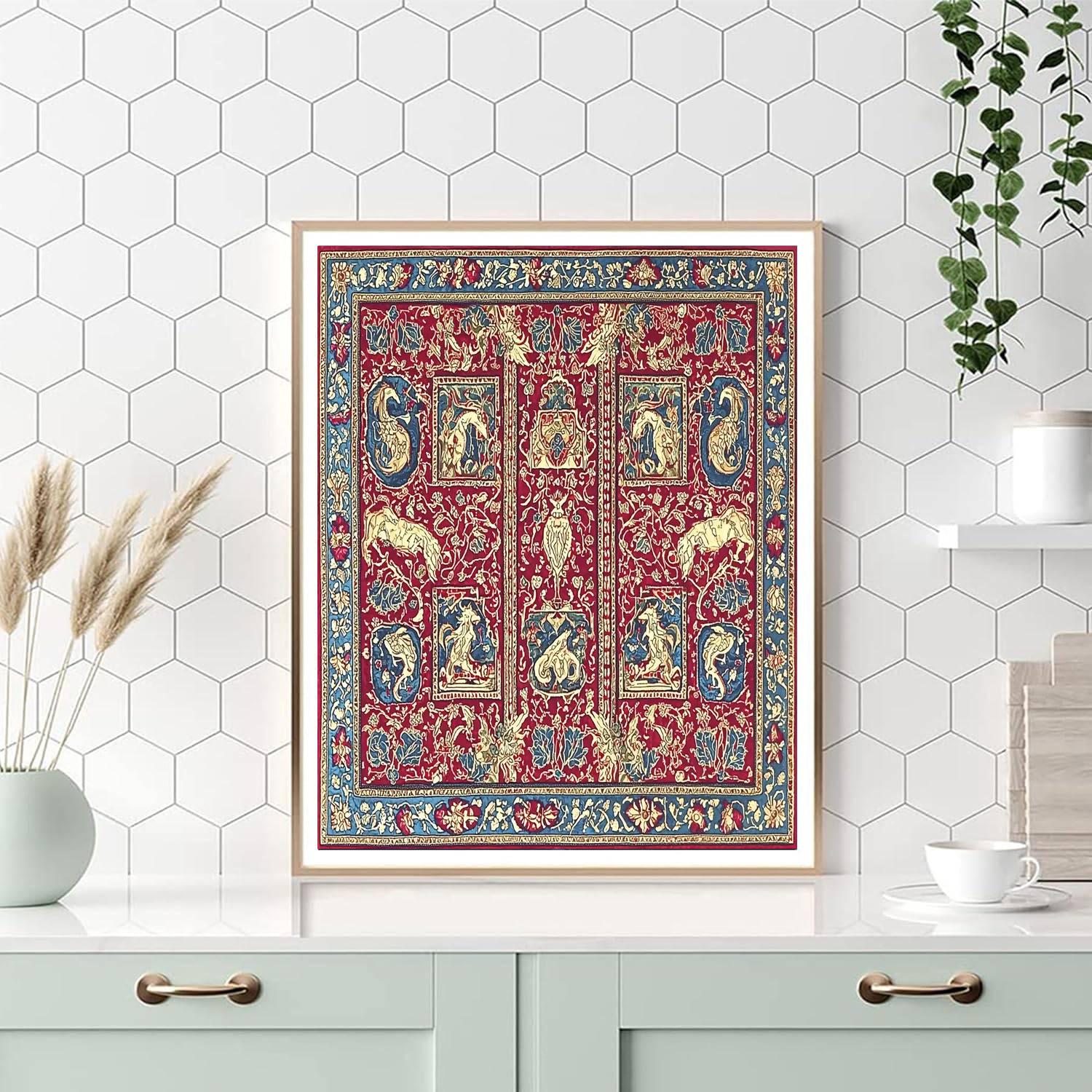 Unicorn Tapestries Inspired Medieval Tapestry Fantasy  Paint By Numbers