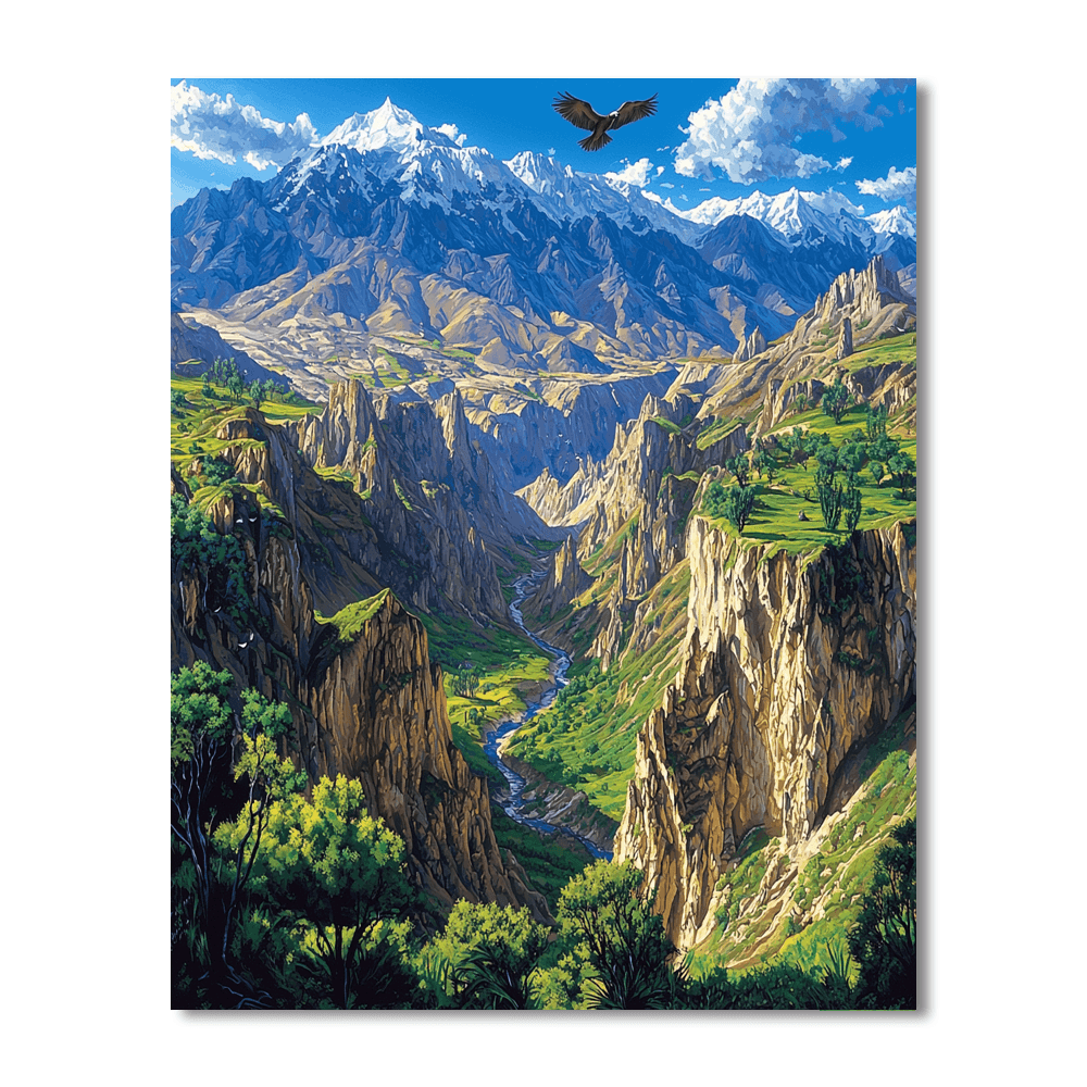 The Colca Canyon Numbered Painting Kits