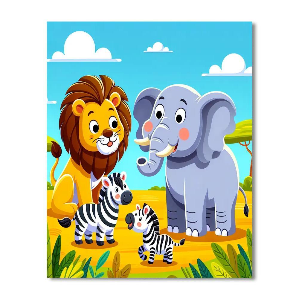 Safari Adventure - Colorful Journey Paint By Numbers
