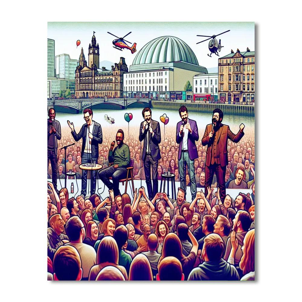 Glasgow International Comedy Festival - Scotland Numbered Painting Kits