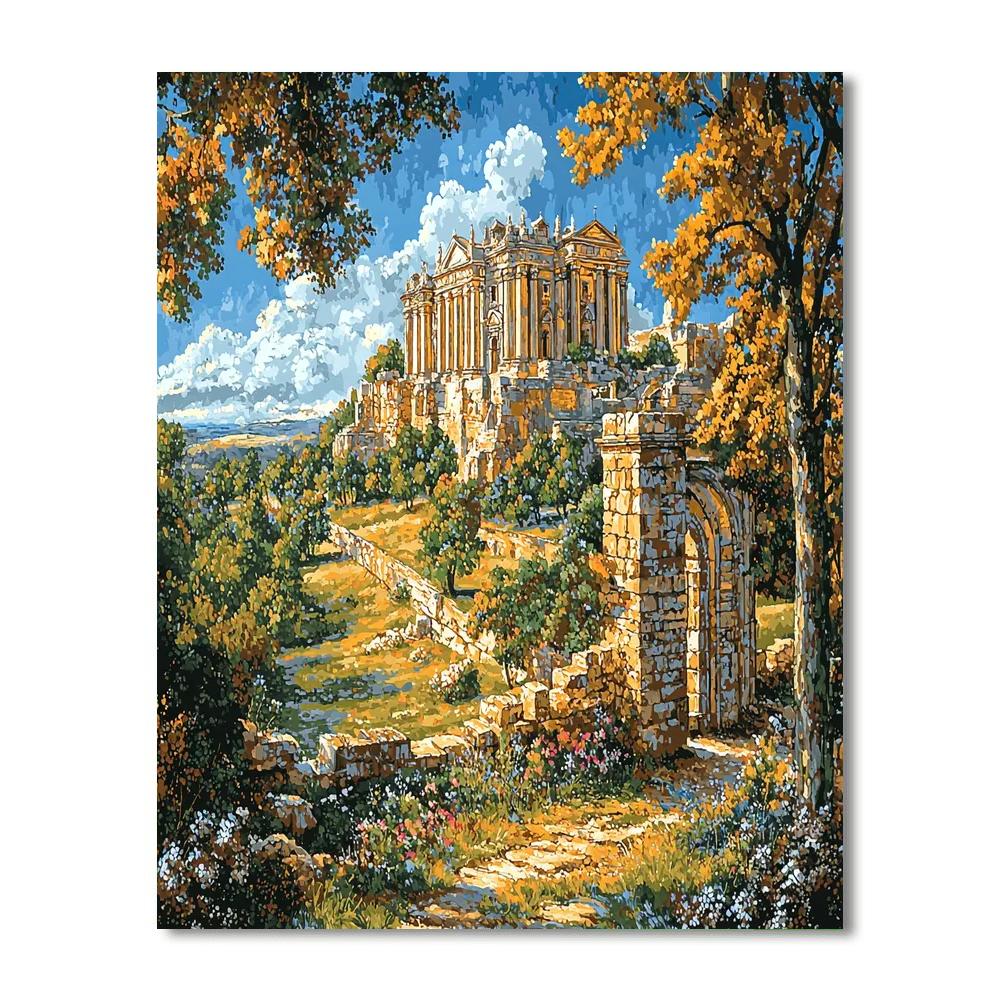 John Constable Inspired Historical Landmark Reverie  Paint By Numbers