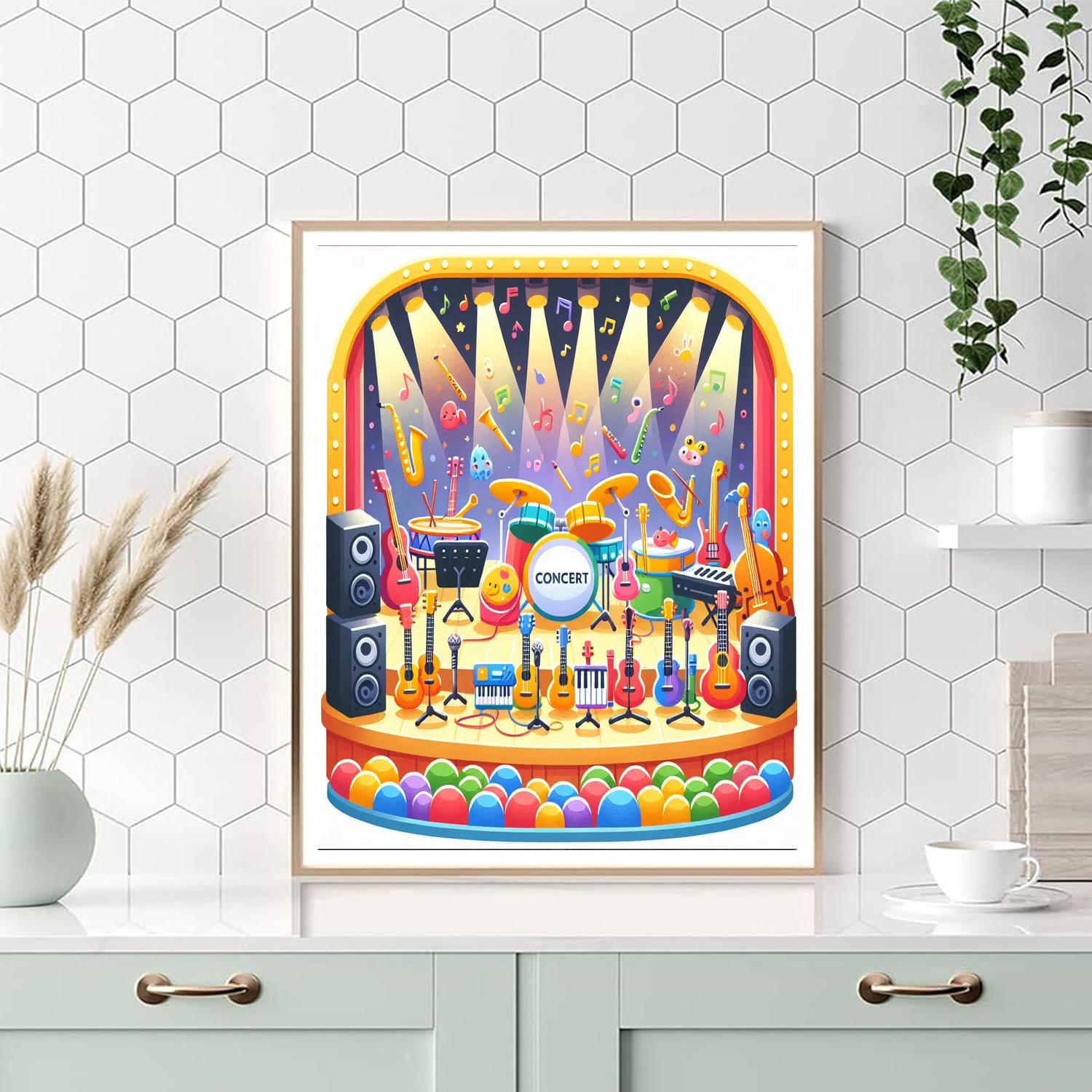 Musical Instruments Concert Paint By Number