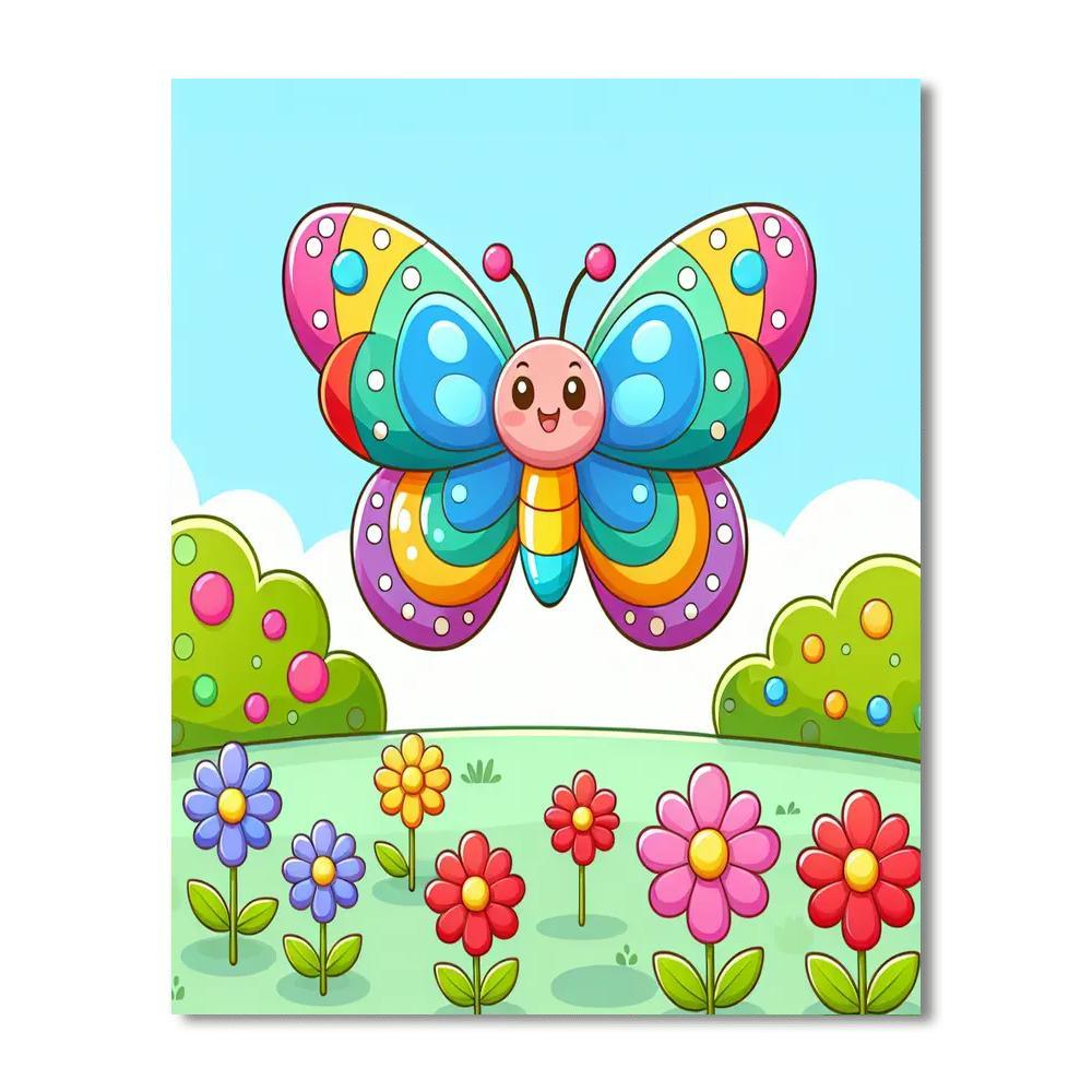 Blissful Butterfly Numbered Painting Kits