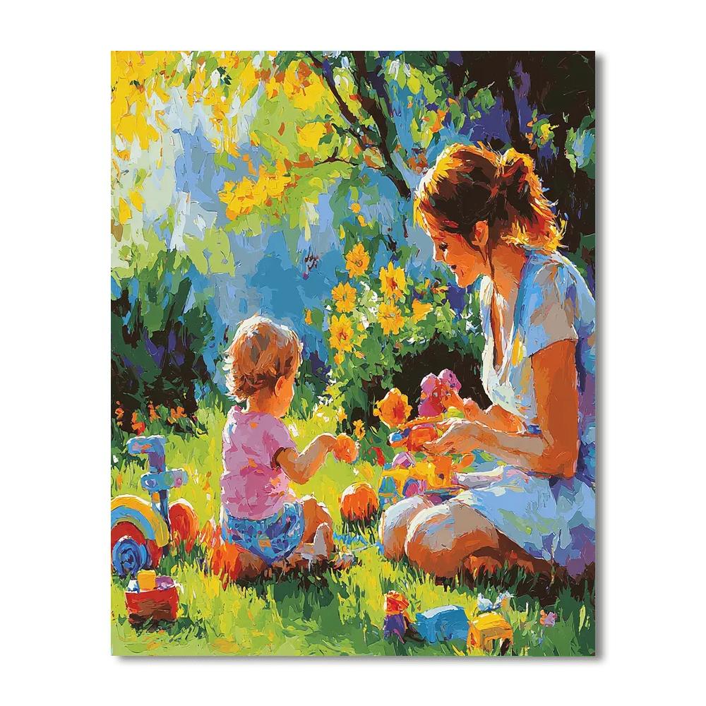Mom's Heart Of Joy Painting Number Kit
